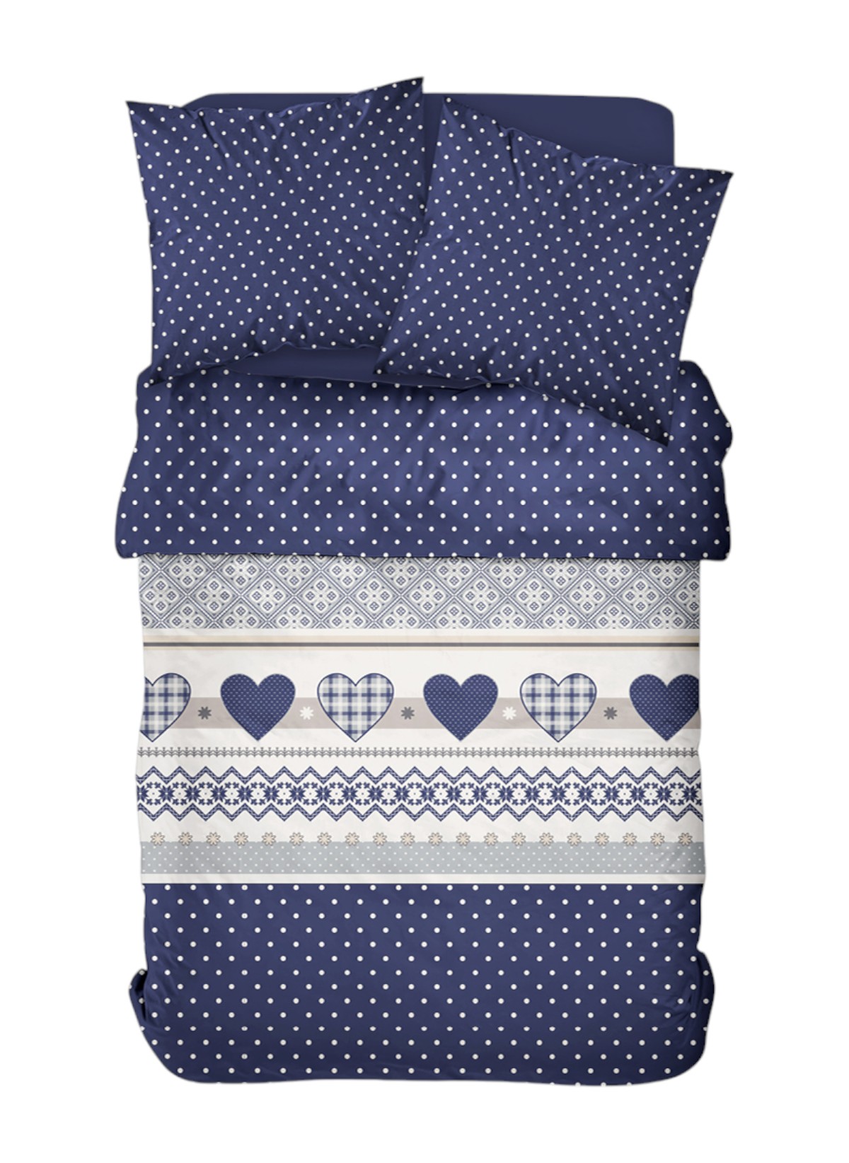 Printed cotton bed set TODAY LINGE DE MAISON Blue