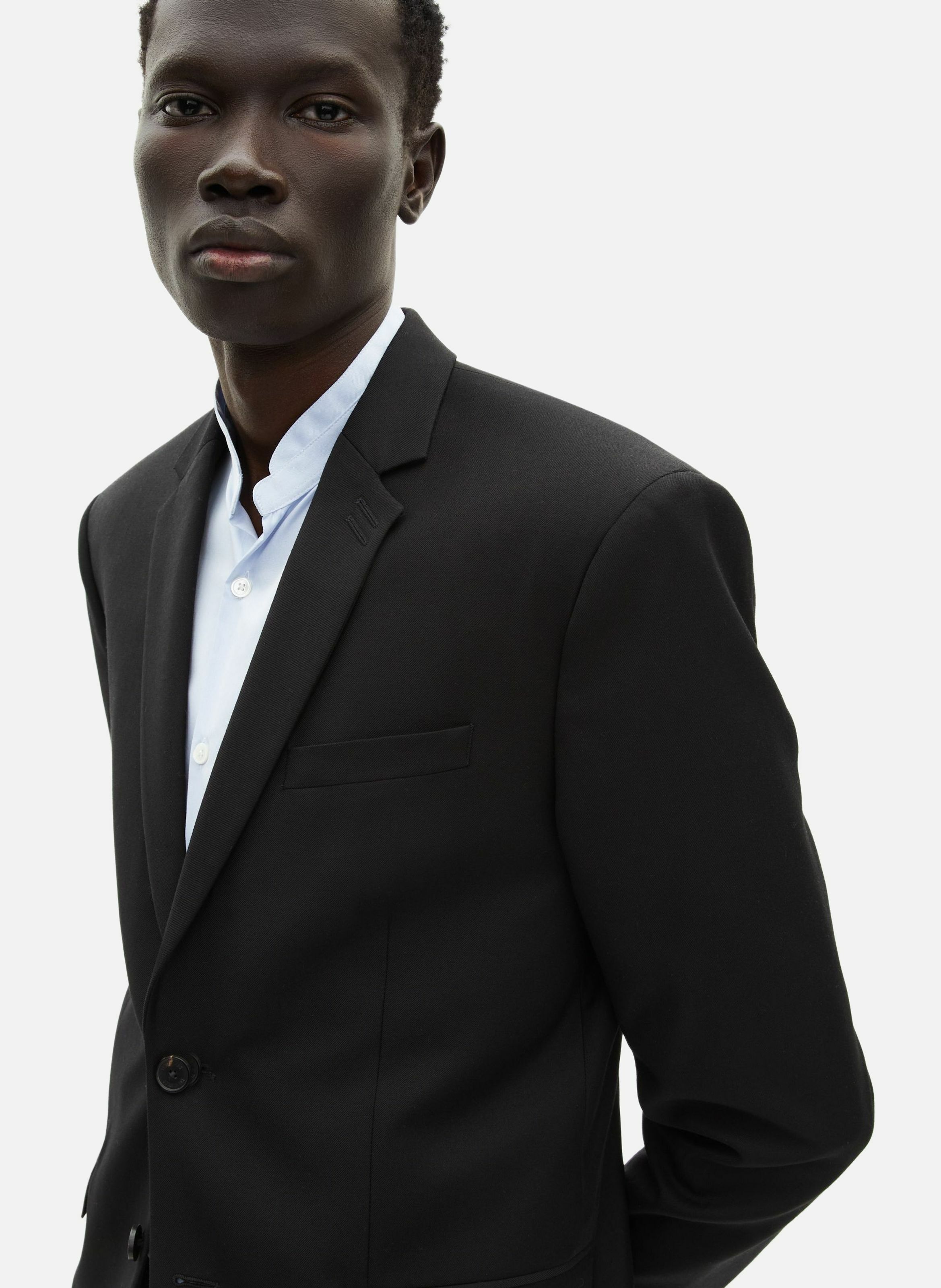 Tailored wool suit jacket with a slim fit THE KOOPLES Black