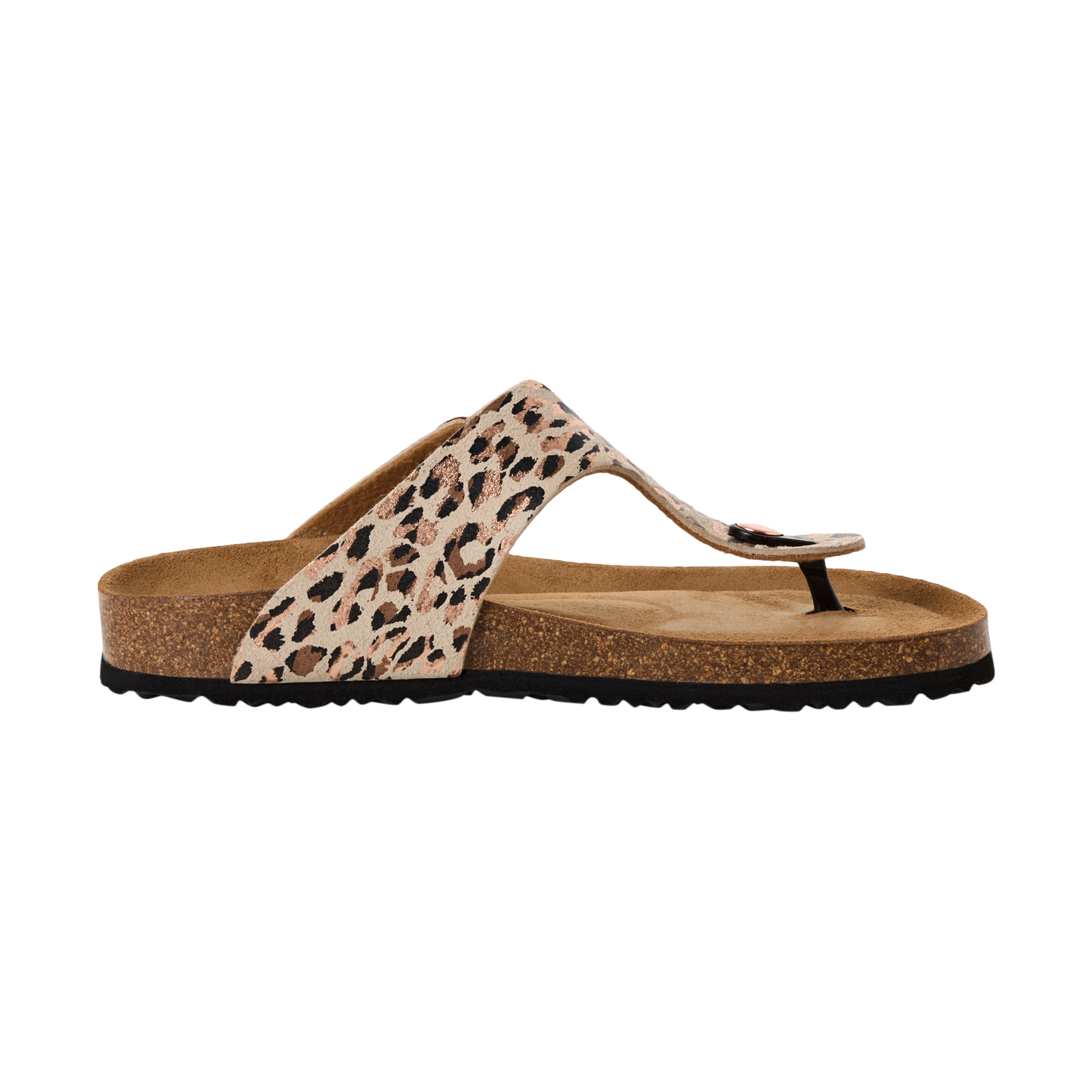 Aouda flat leather sandals TAMARIS Beige