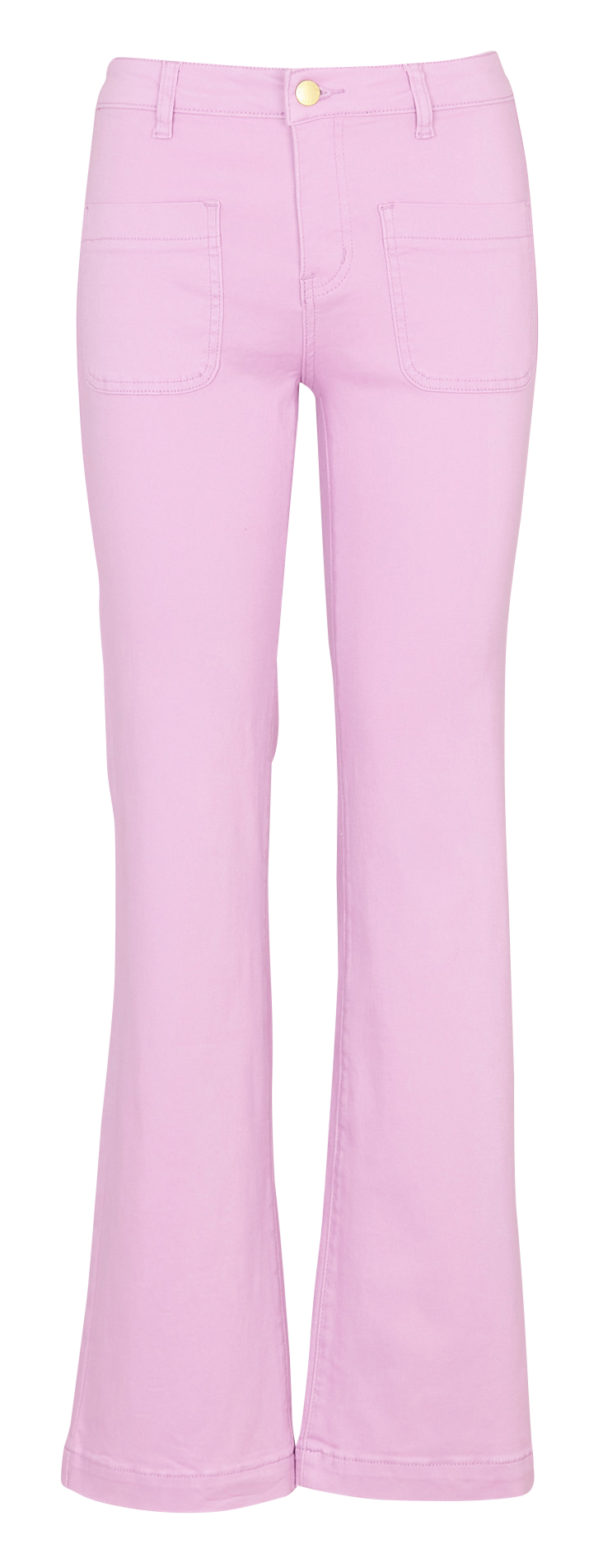 Ausgestellte High Waist Jeans aus Baumwoll-Mix LA PETITE ETOILE Violett