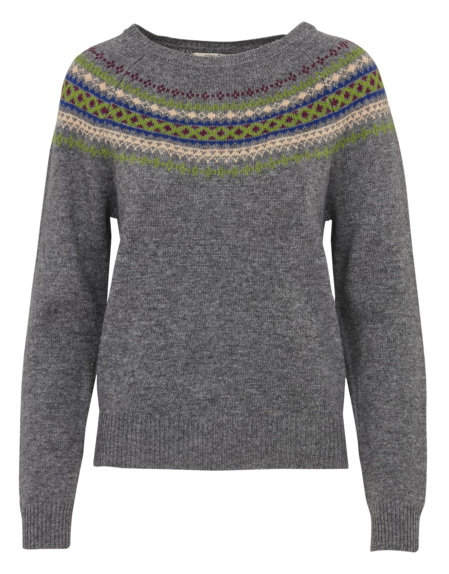 Pull droit en laine mélangée  NICE THINGS Gris