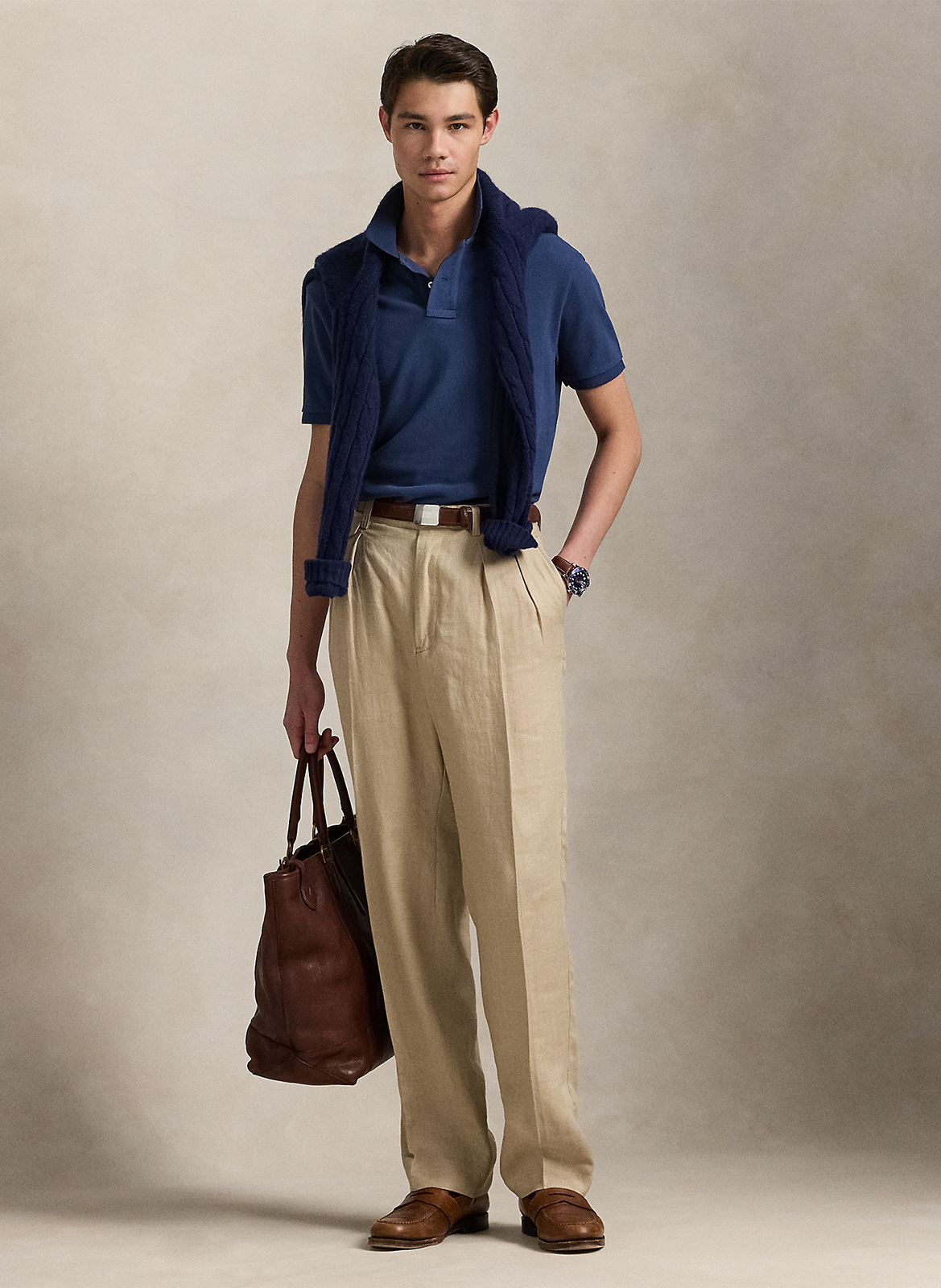 Polo slim-fit en coton POLO RALPH LAUREN Bleu