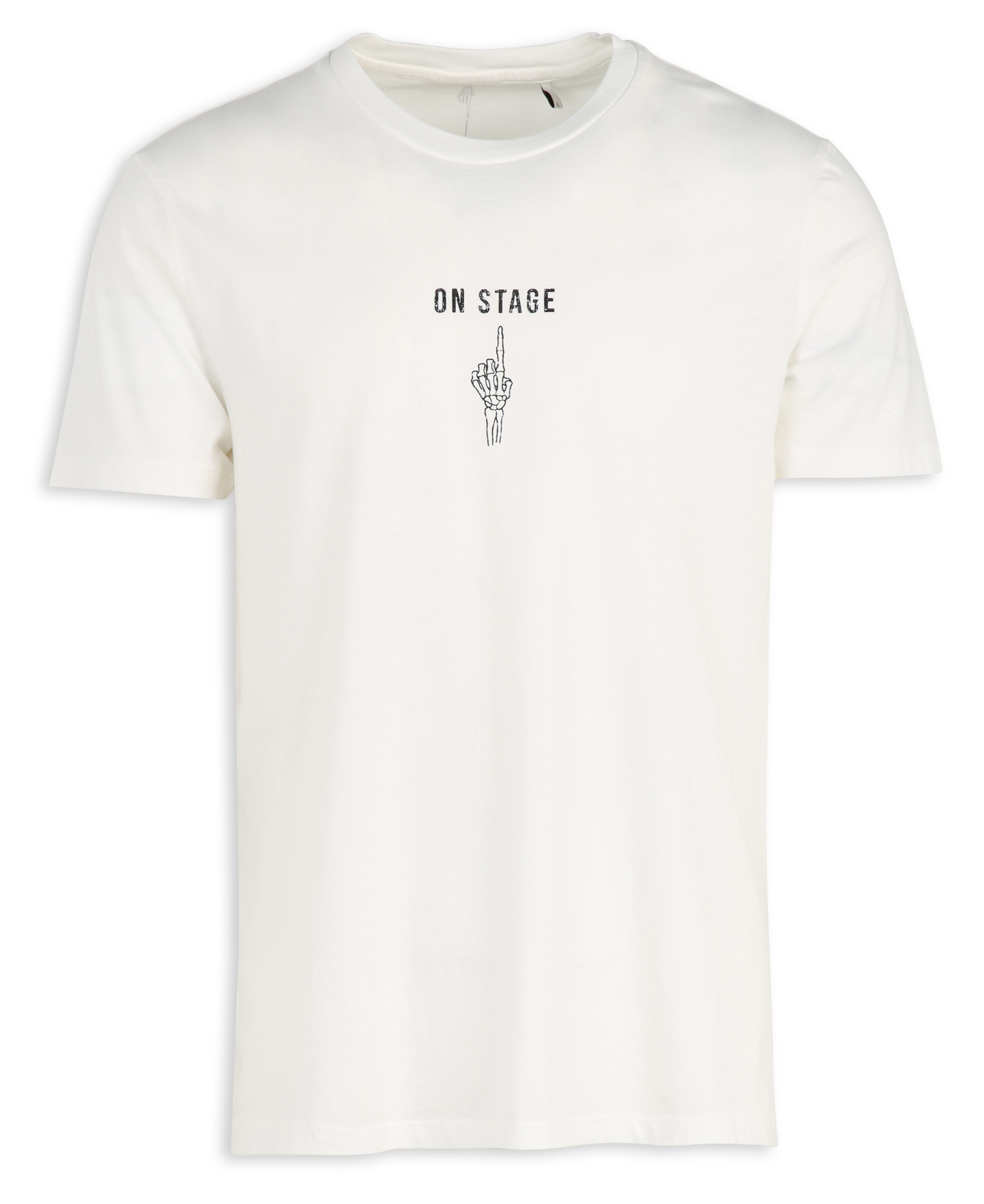 Gerader T-Shirt aus bedruckter Baumwolle IKKS Weiss