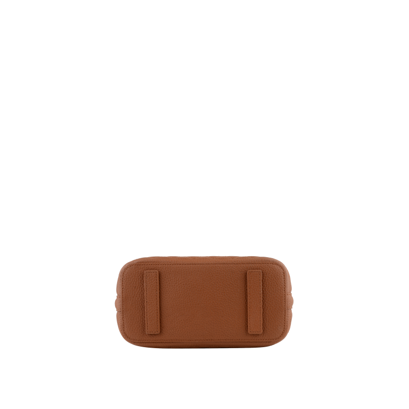 Satchel - cowhide leather POURCHET Brown