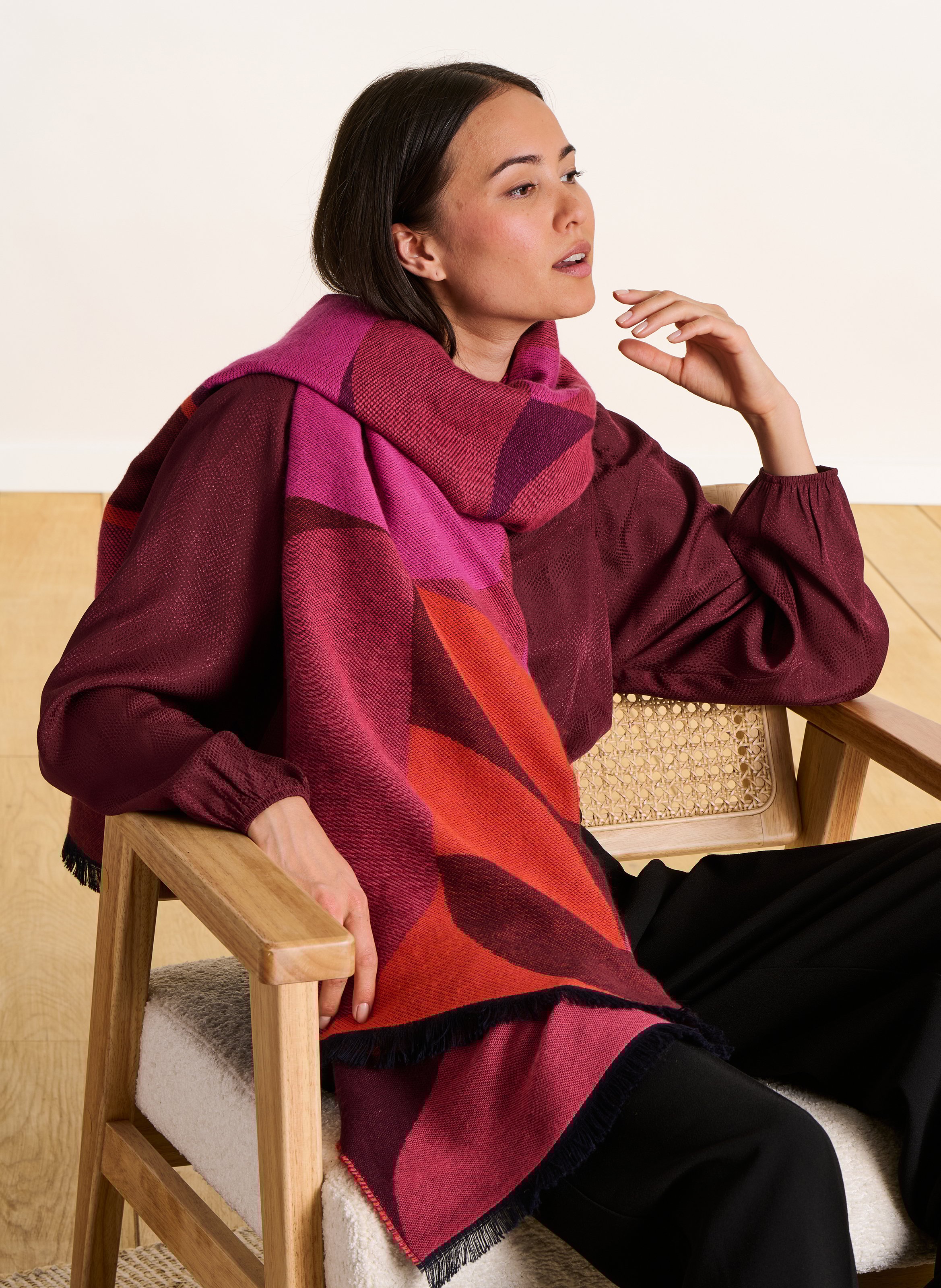 Organic cotton scarf LA FEE MARABOUTEE