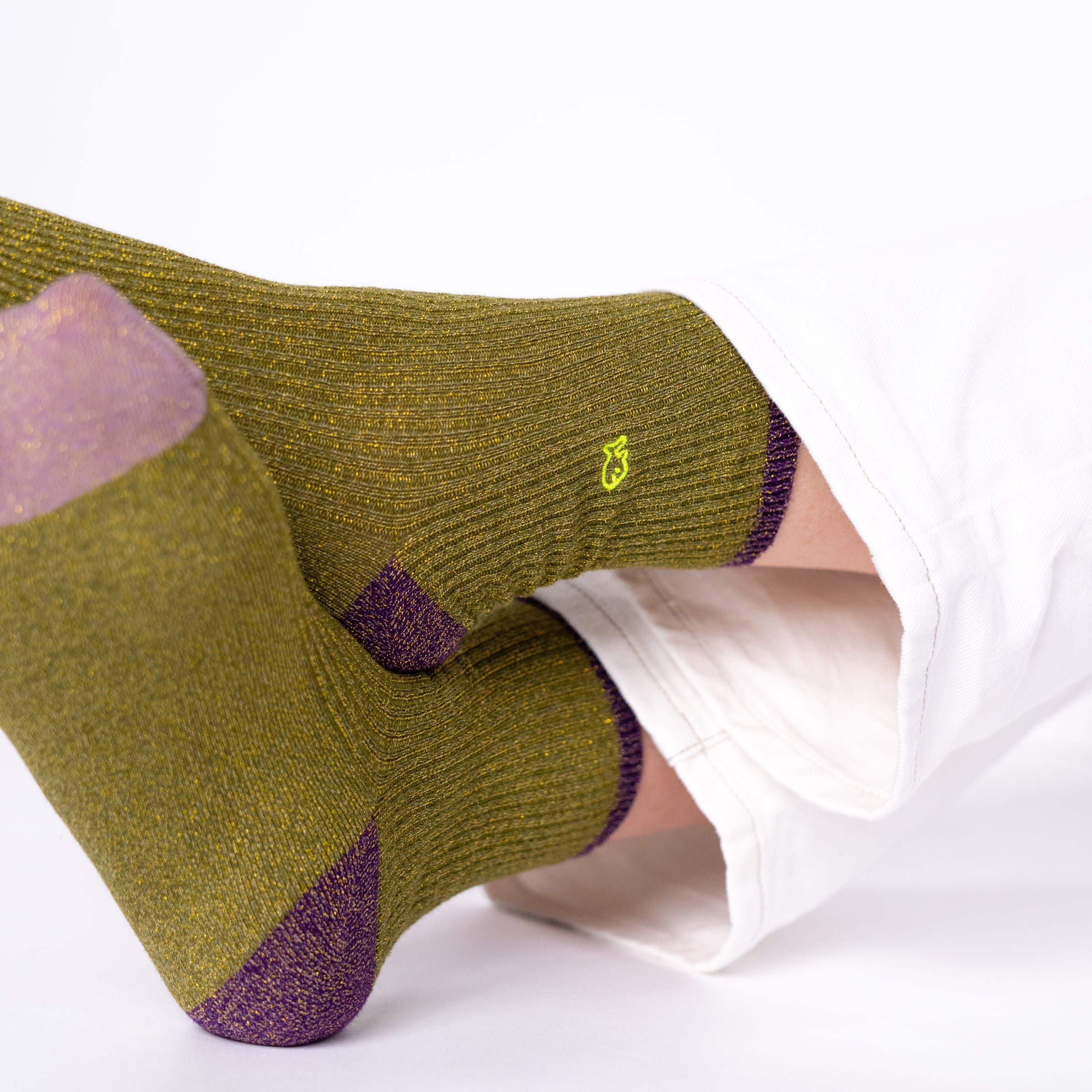 Vintage combed cotton socks BILLYBELT Green