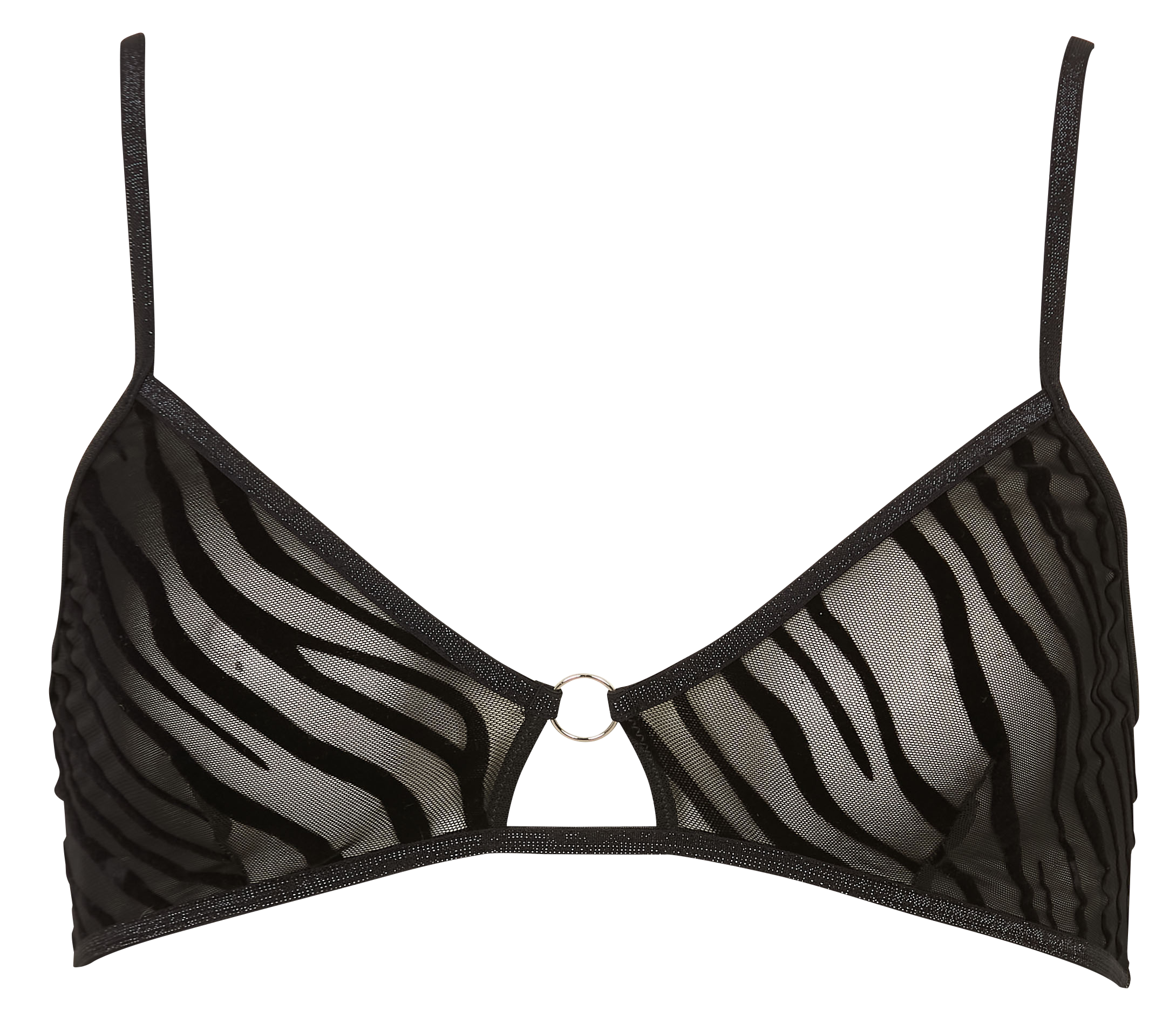 Brassière motif zébré LA NOUVELLE Noir