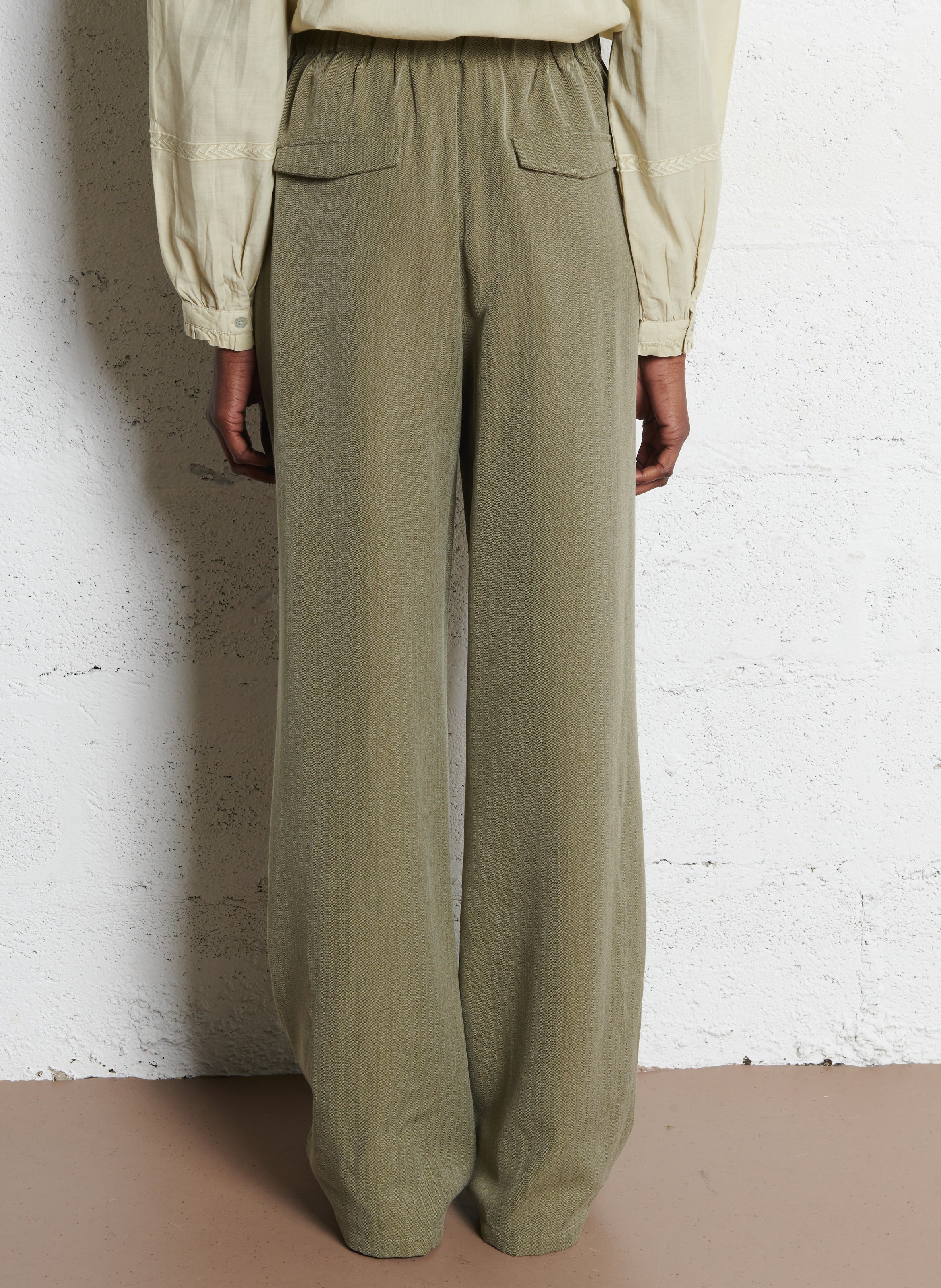 Fließende Hose mit weitem Schnitt LA PETITE ETOILE Khaki