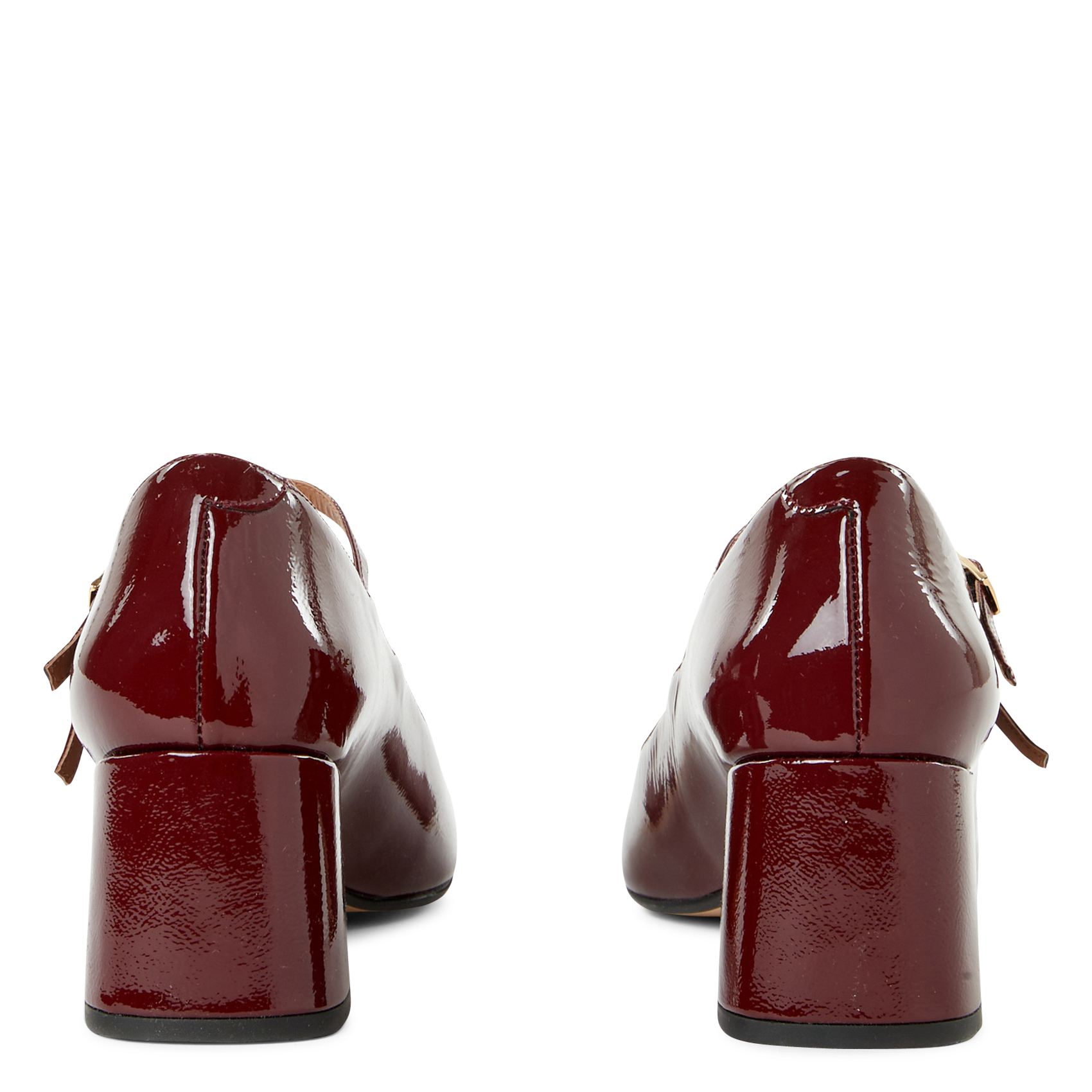 Heeled patent leather Mary Janes SAISON 1865 Purple