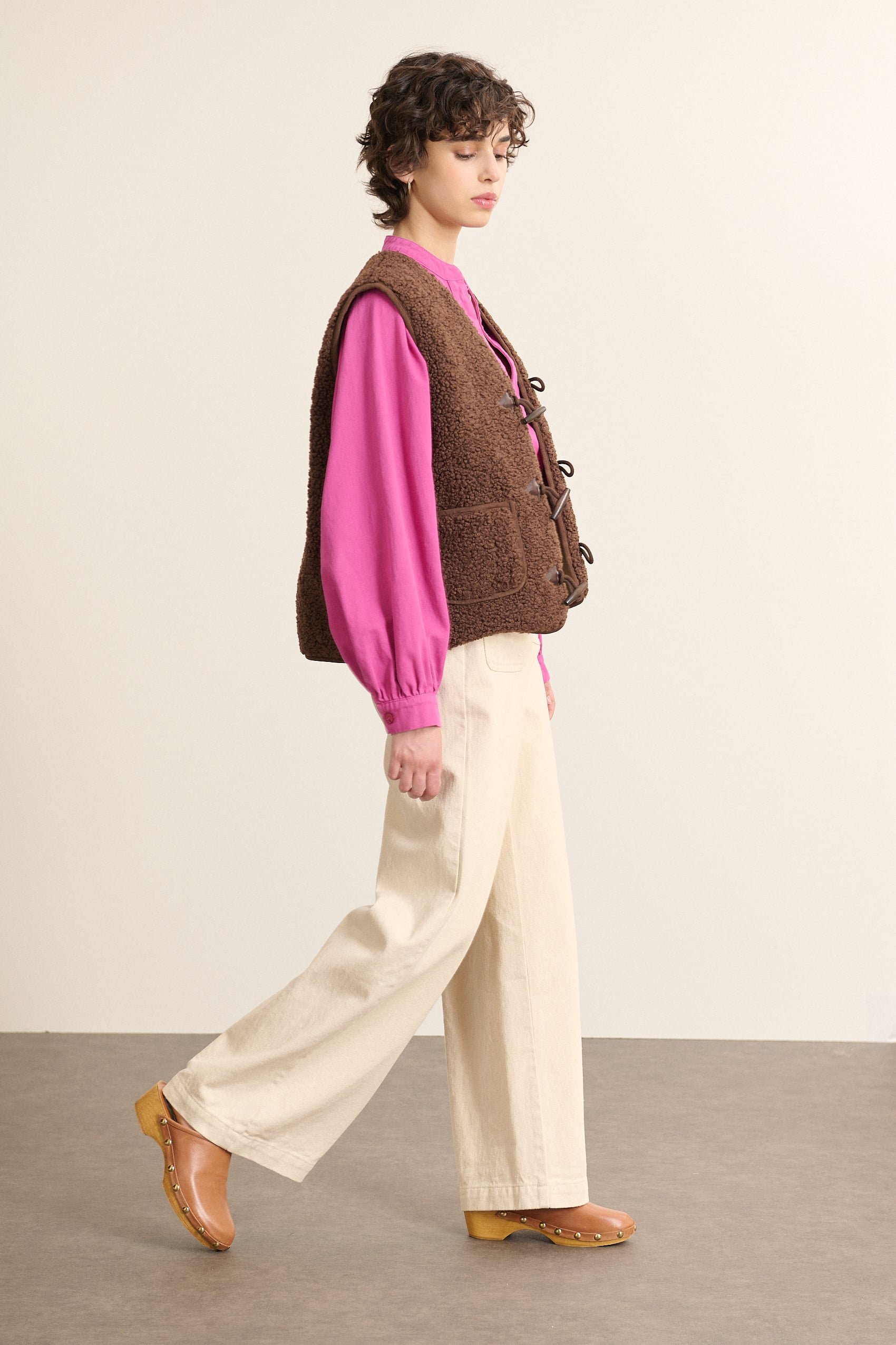 Sleeveless jacket GARANCE PARIS Brown