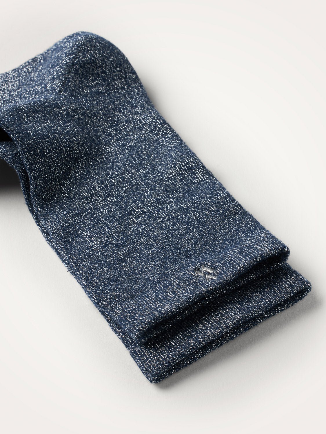 Sequined high socks in a cotton blend VANESSA WU Blue