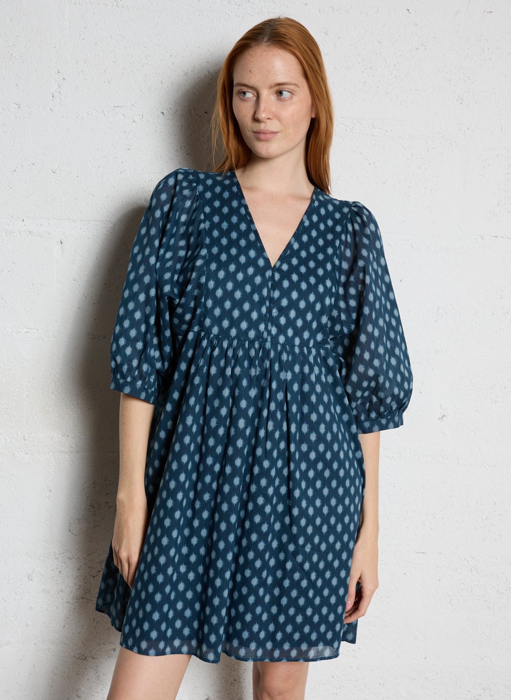 Short cotton dress SUD EXPRESS Blue