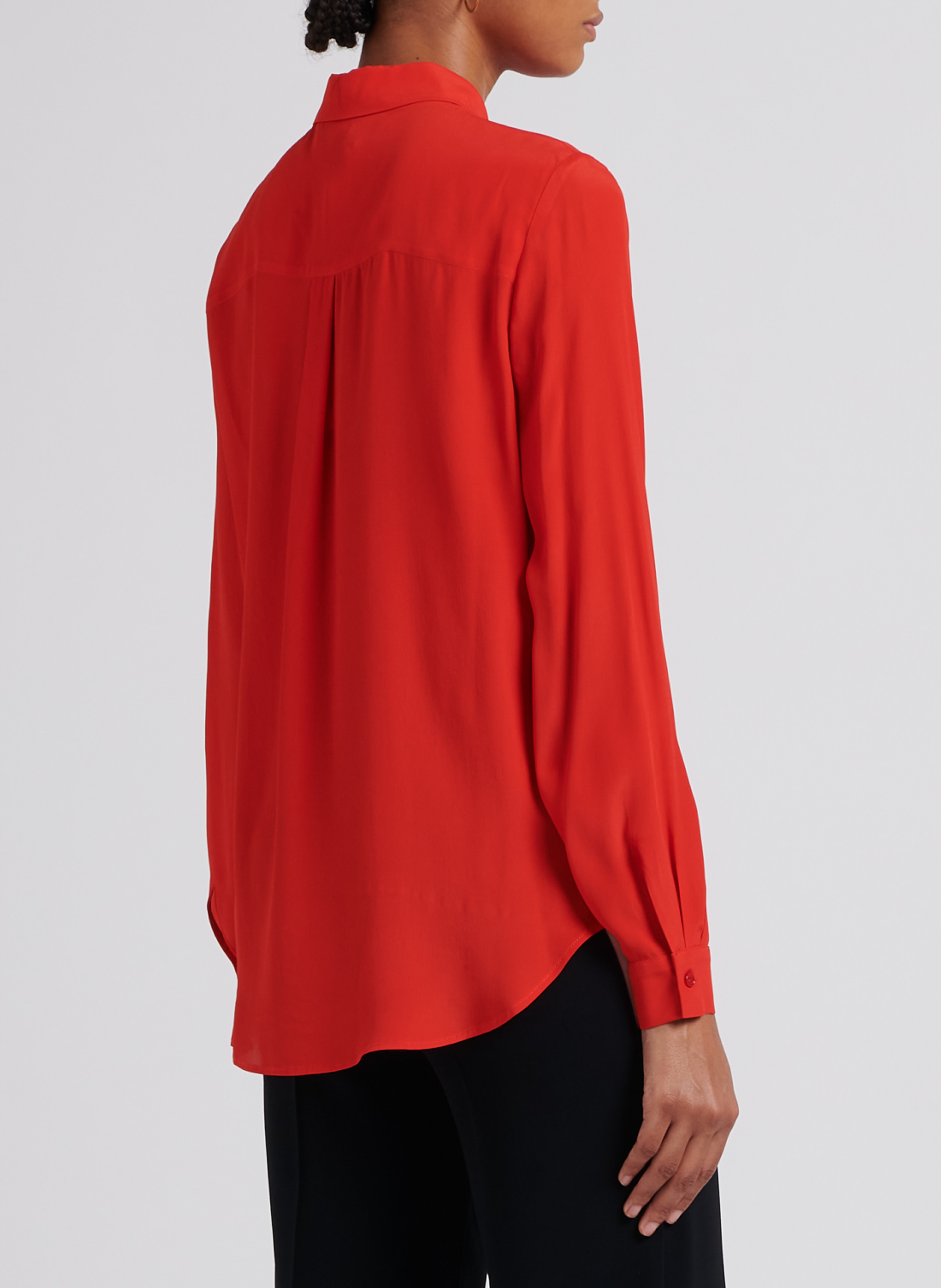 Straight shirt with classic collar PINKO Multicolored