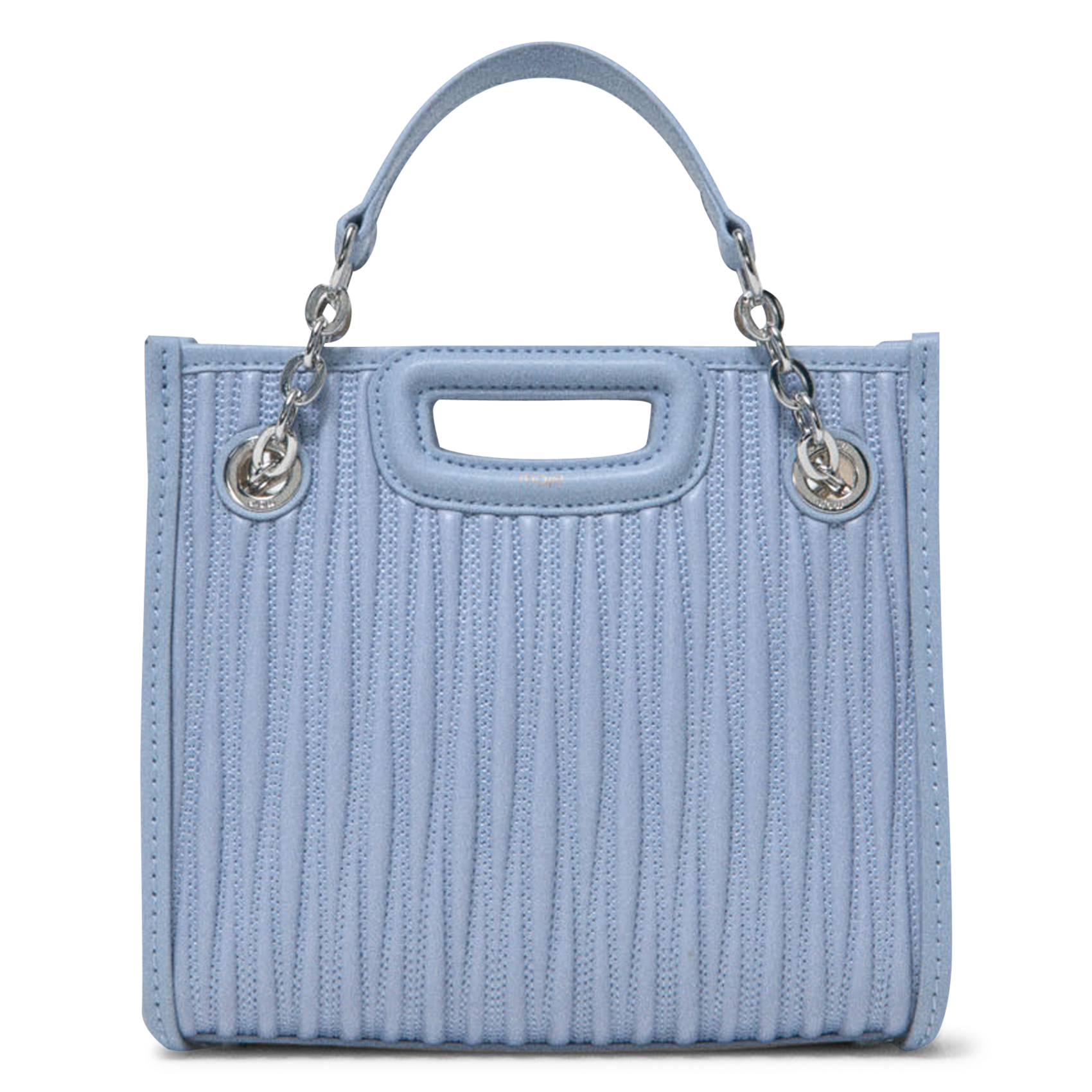 Dori leather shoulder bag MAJE Blue