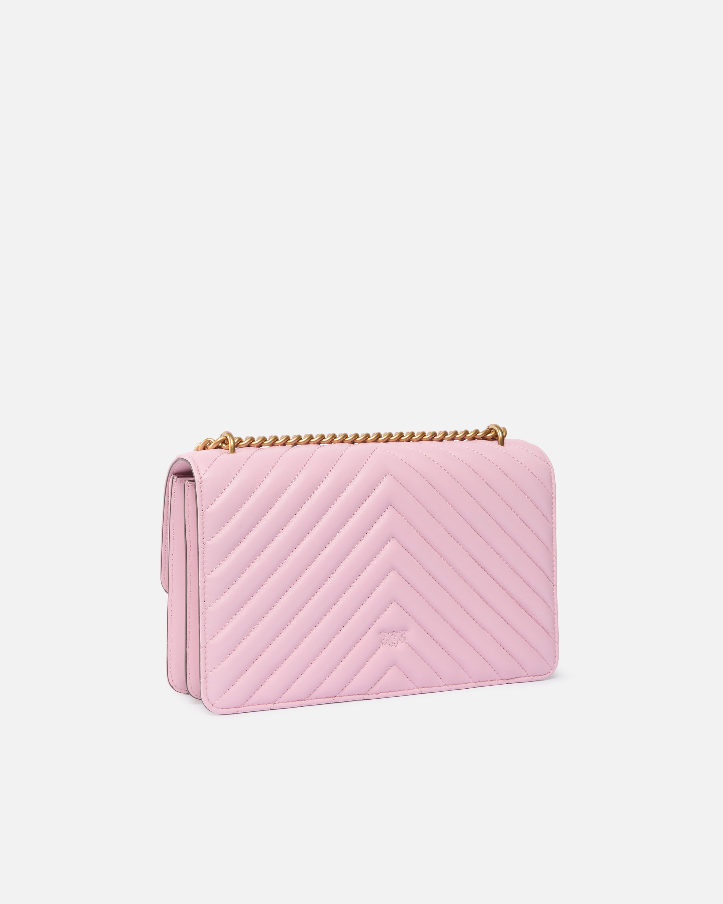 Sac bandoulière moyen love bag one chevron PINKO Rose