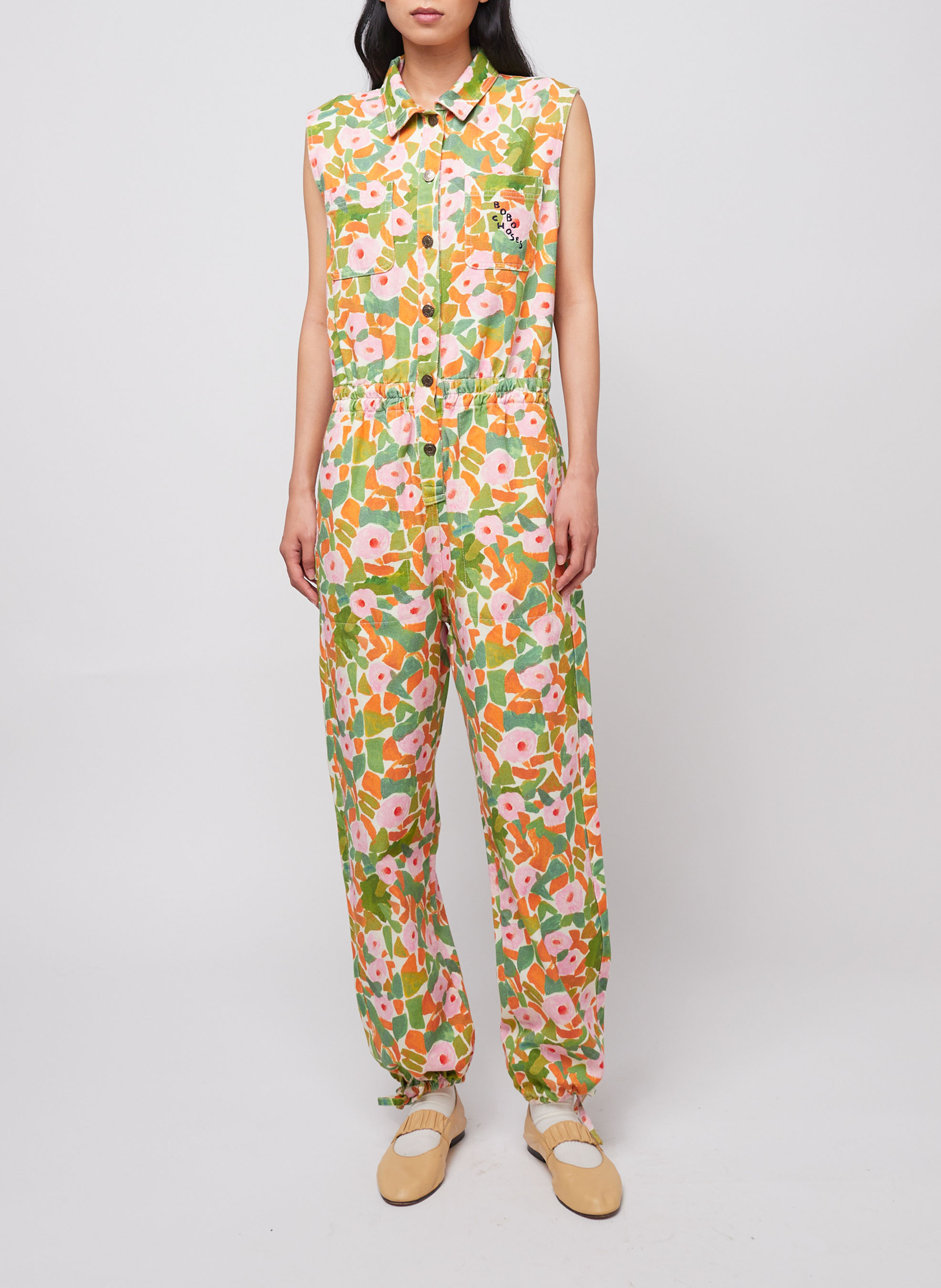 Mouwloos bloemenpatroon jumpsuit BOBO CHOSES Veelkleurig