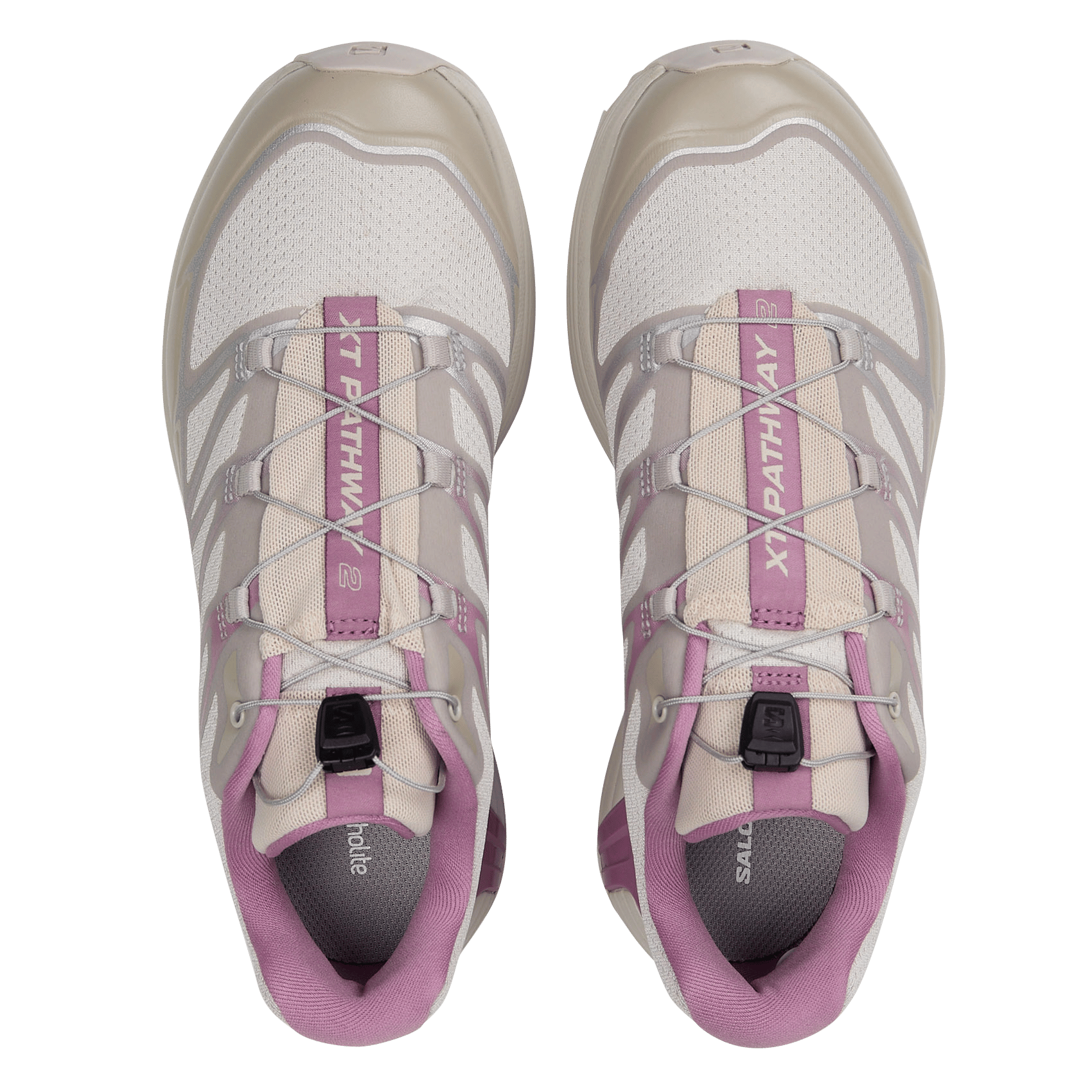 Baskets basses SALOMON Argent