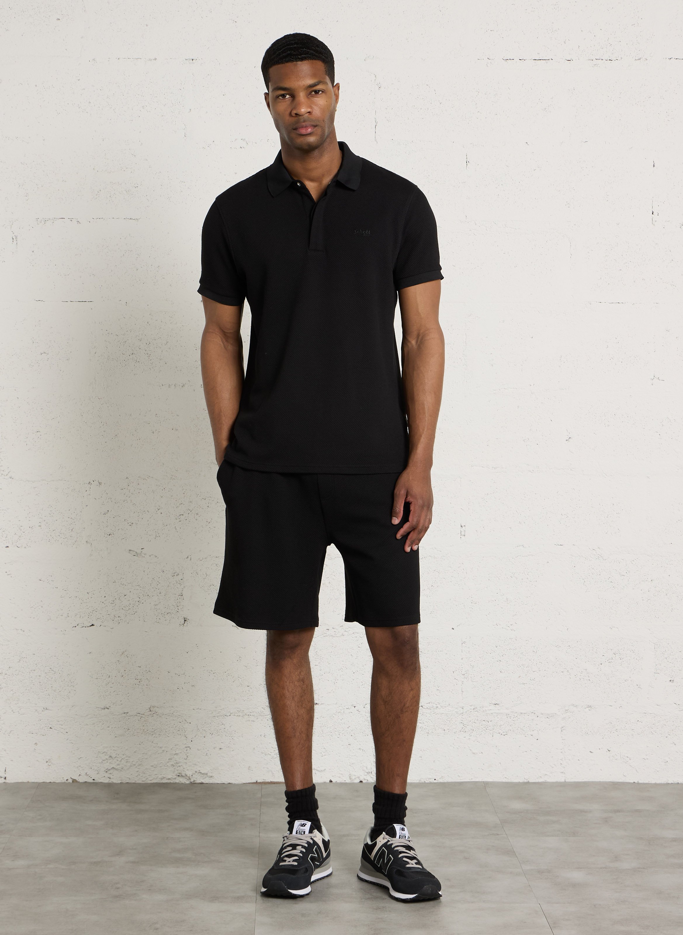 Polo shirt SCHOTT Black
