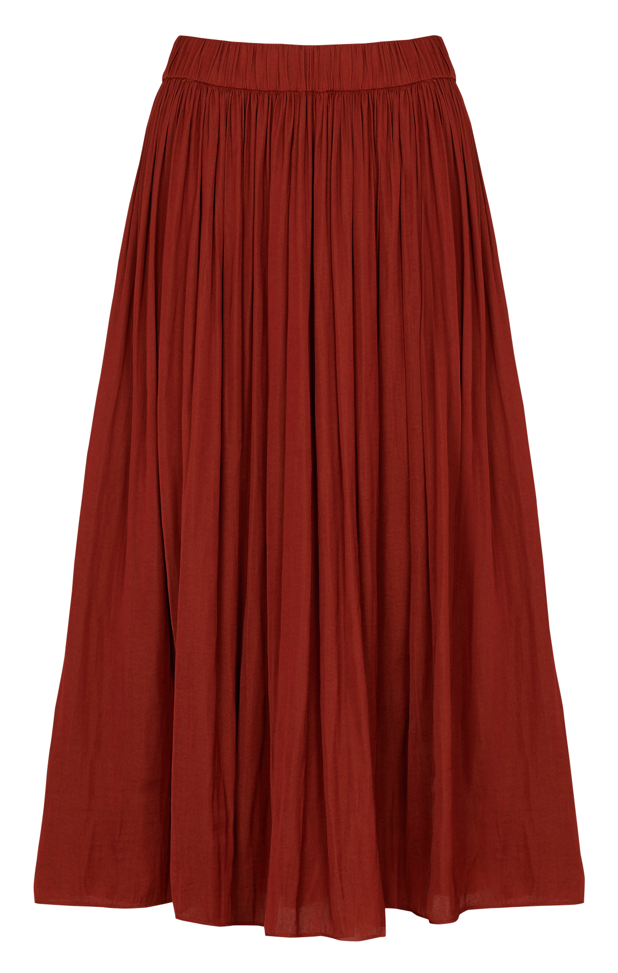 Jupe midi plissée MAISON 123 Rouge