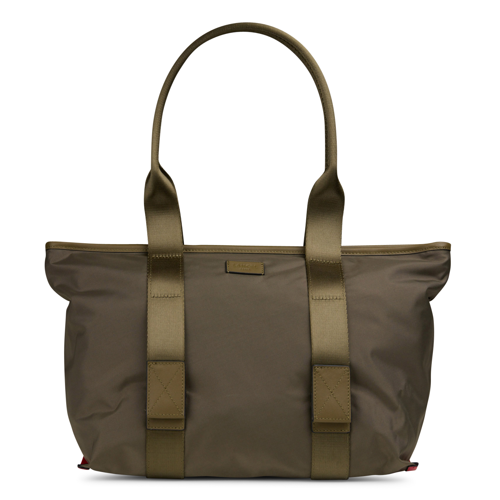 Sac zippé porté épaule uni LANCEL