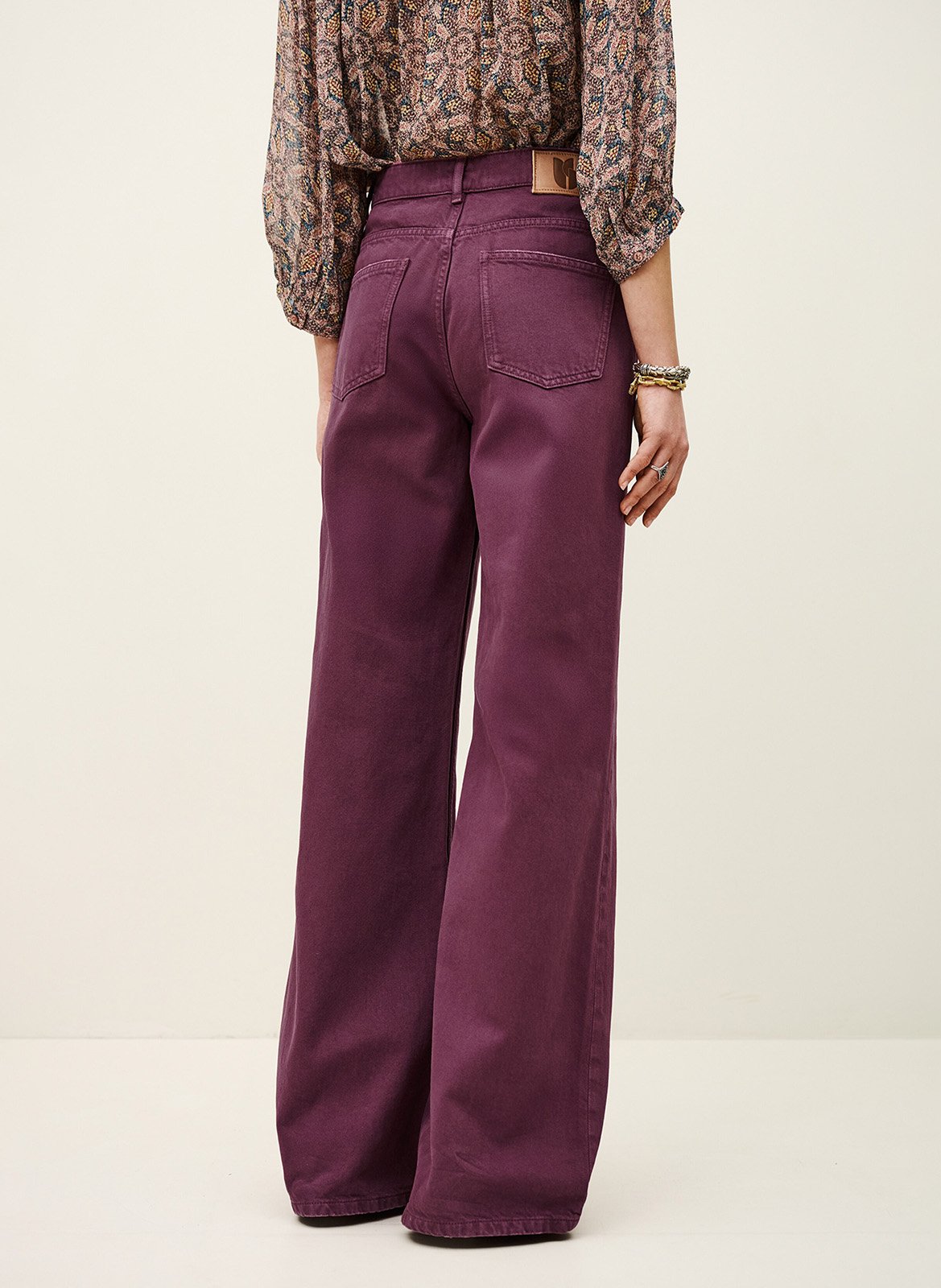 Grote katoenen jeans BA&SH Violet