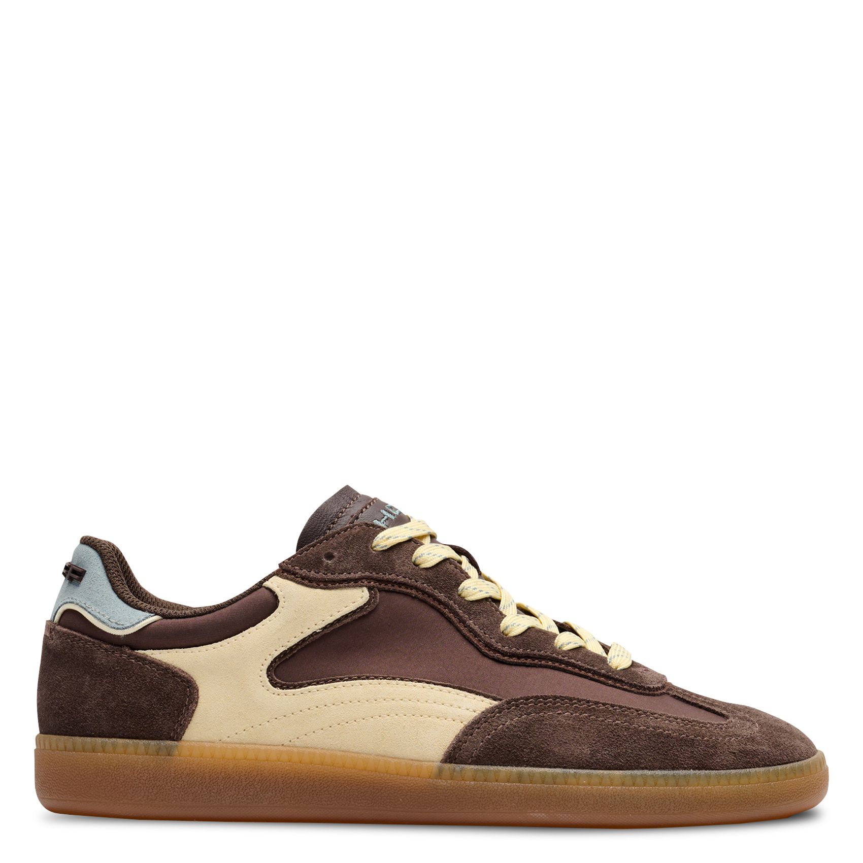 Niedrige Sneaker aus Leder-Mix HOFF Braun