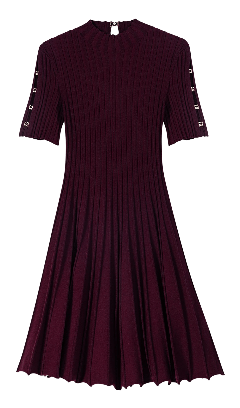 Short knit dress MAJE Red