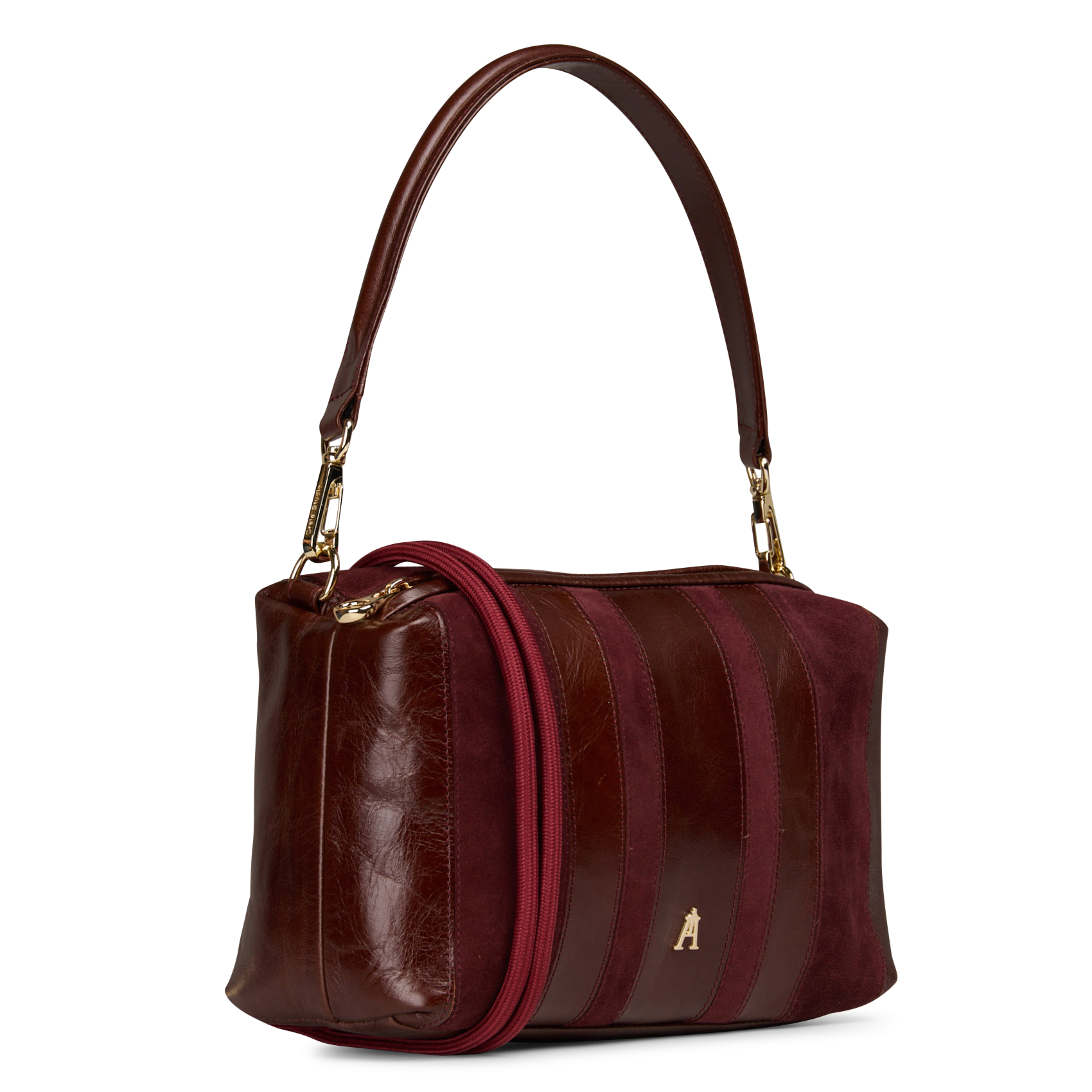 Leren schoudertas CRAIE STUDIO Rood