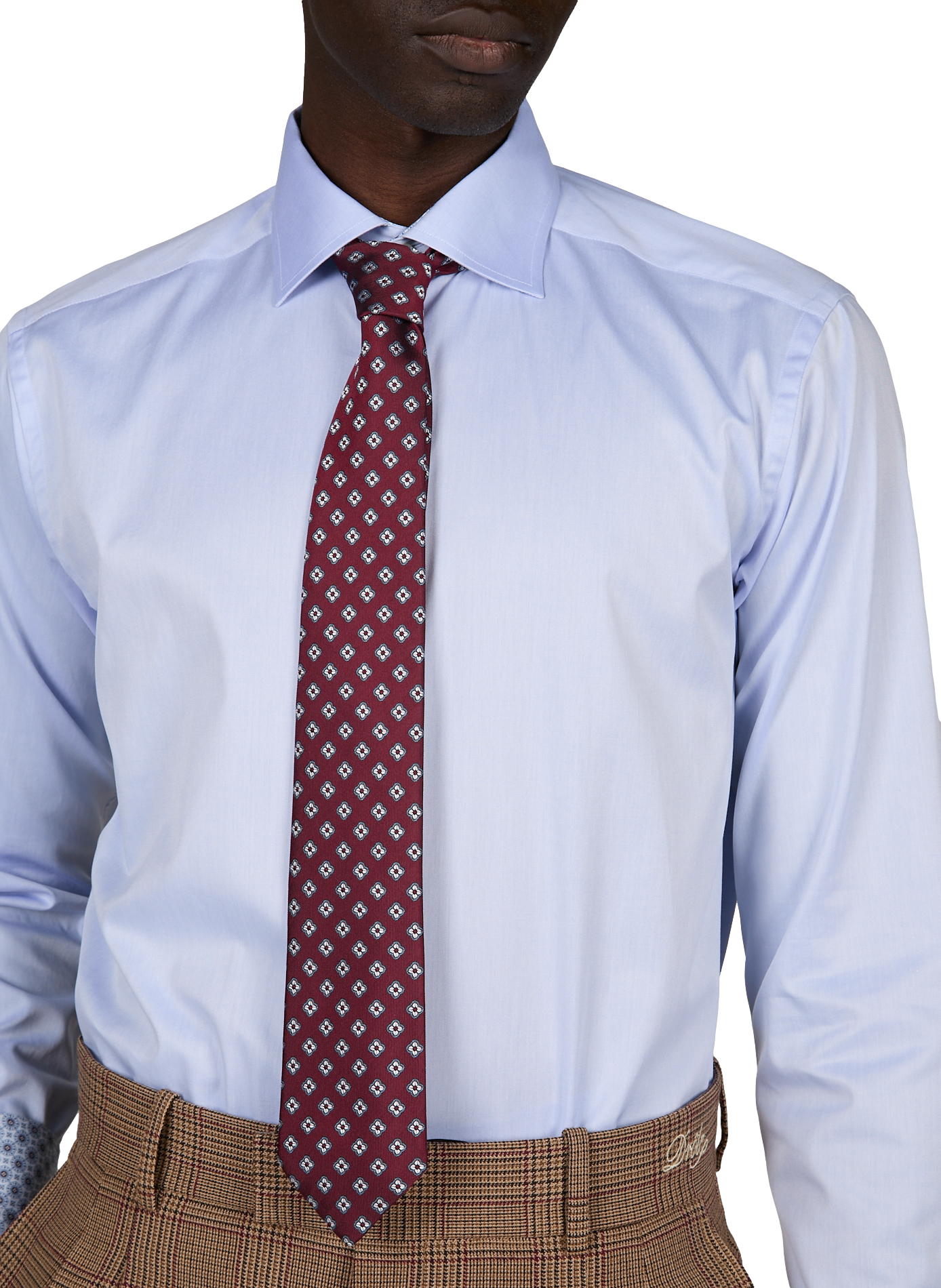 Printed silk tie AU PRINTEMPS PARIS Red
