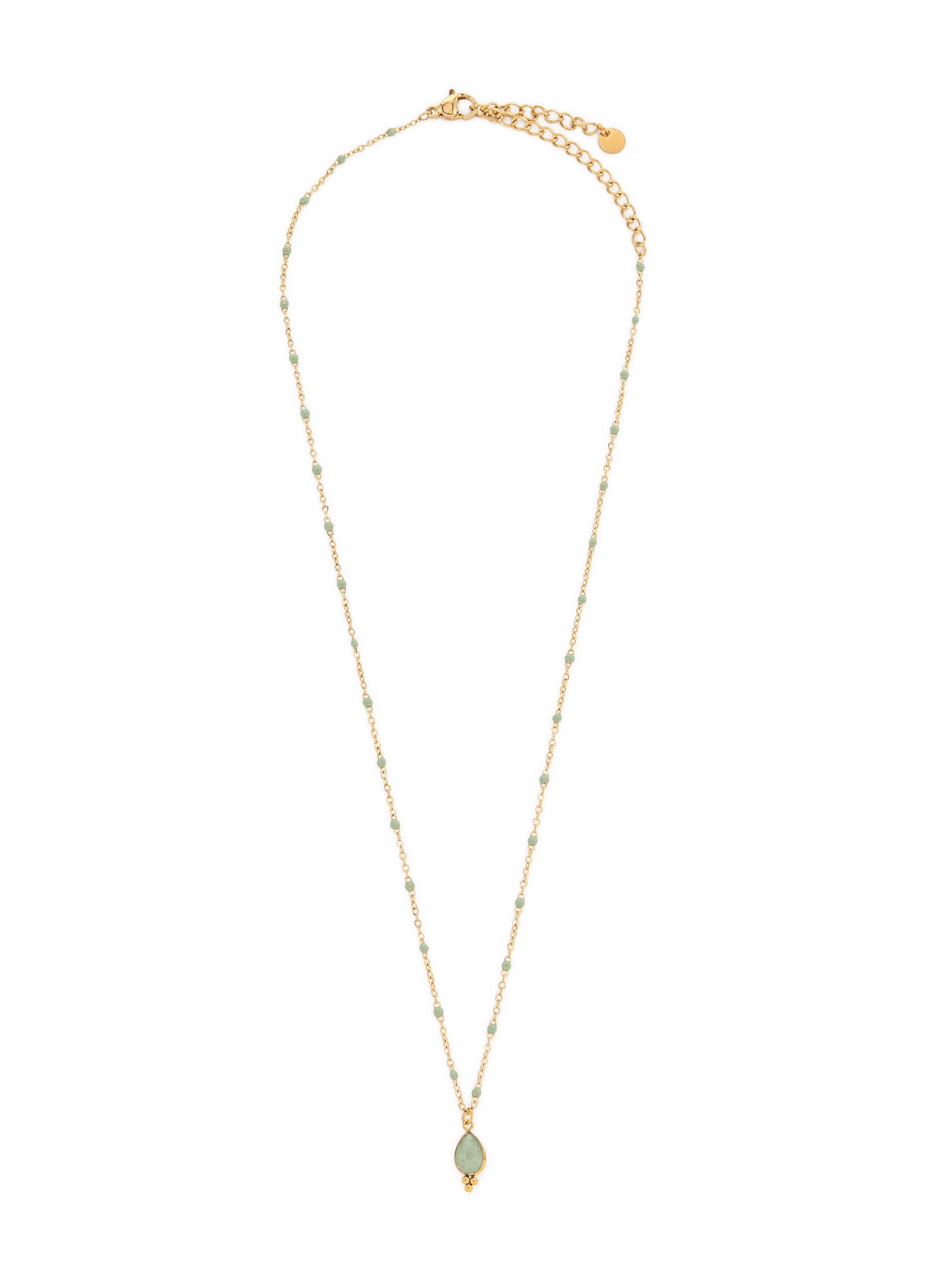 Necklace with gemstones AU PRINTEMPS PARIS Green