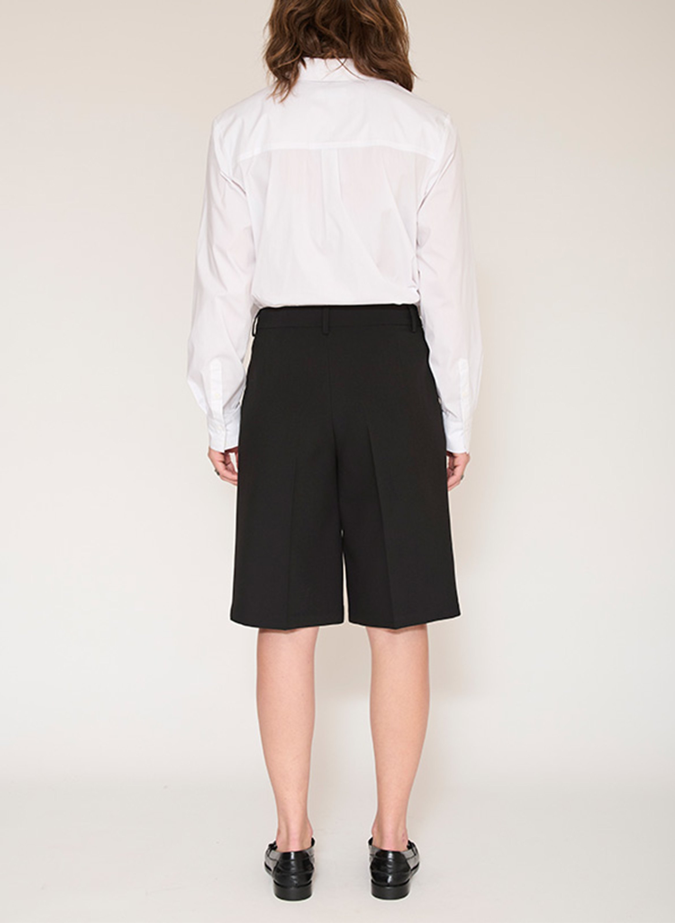 Straight Bermuda Shorts Regular Waist MKT Black
