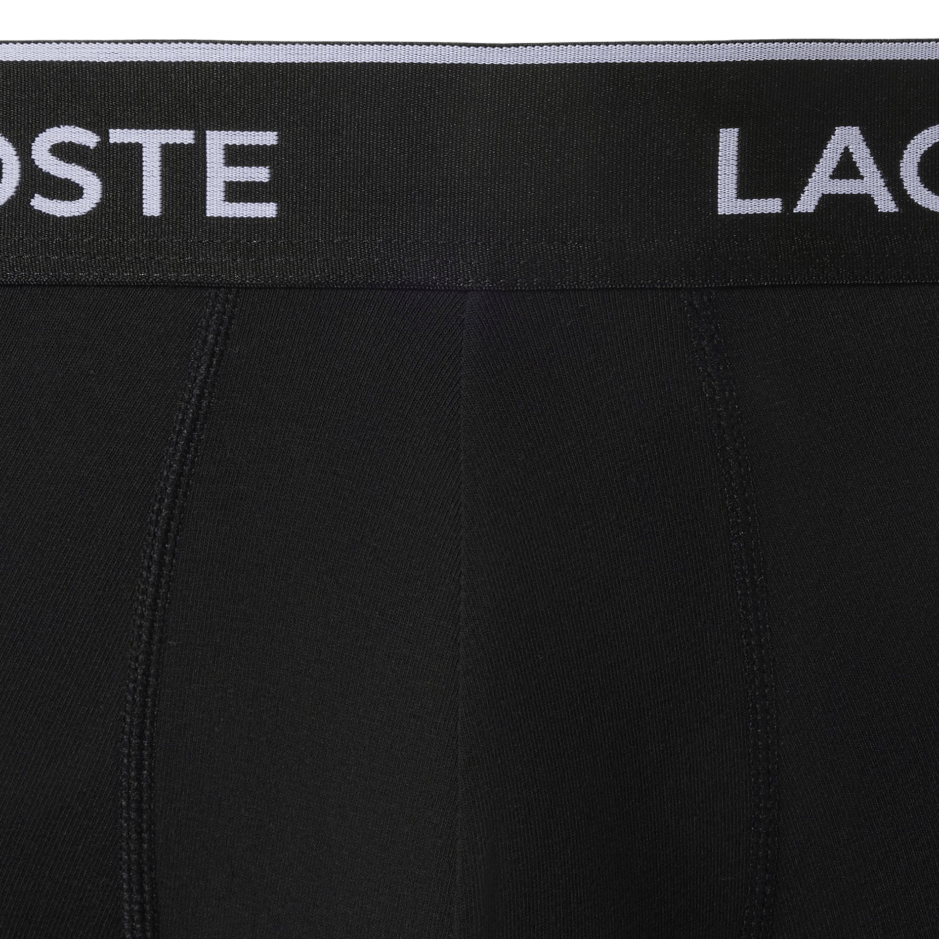 Pack of 3 cotton-blend trunks LACOSTE Black