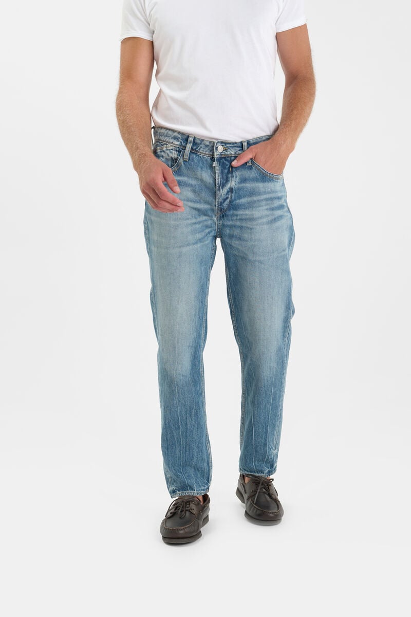 Loose-Fit Buttoned Jeans LE TEMPS DES CERISES Blue