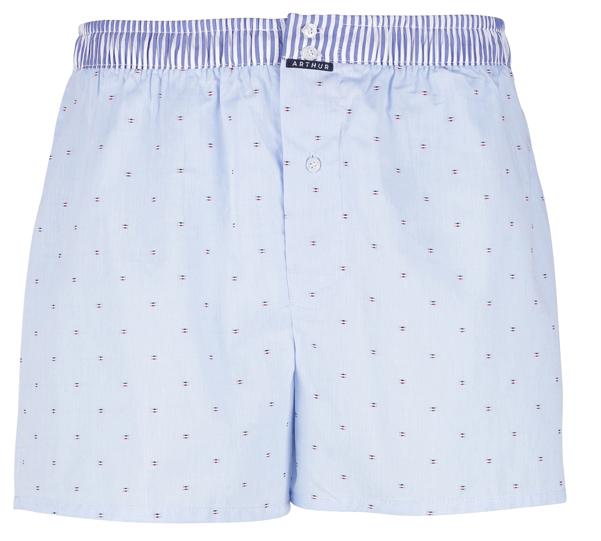 Boxershorts aus Baumwolle mit Stickerei ARTHUR Blau