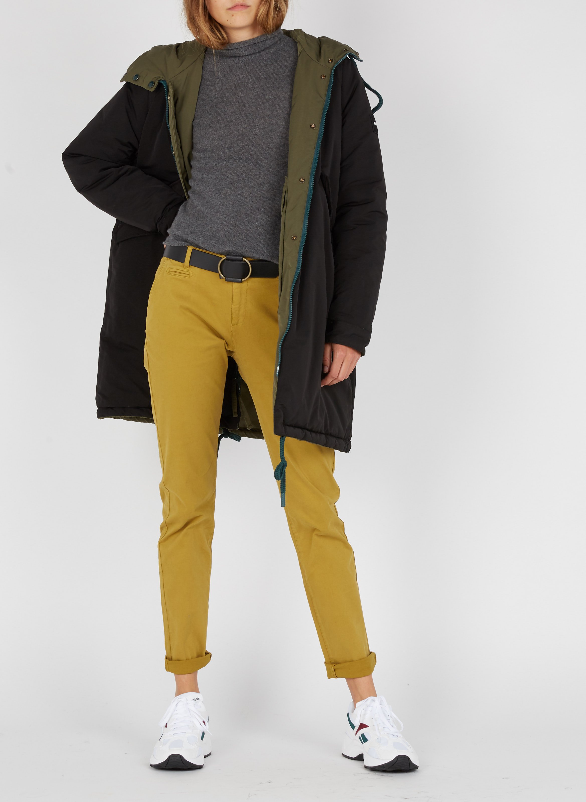 Ceinture en cuir de buffle Noir