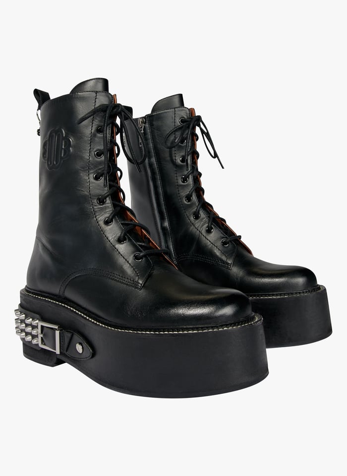 Maje top bottines noires