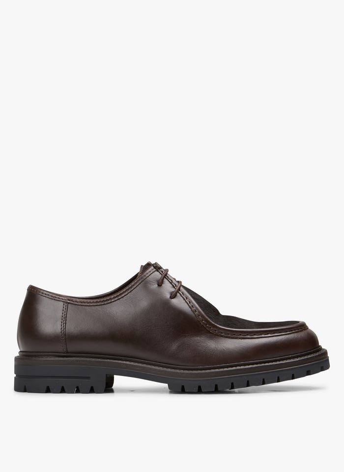 Brown Leather Derby shoes