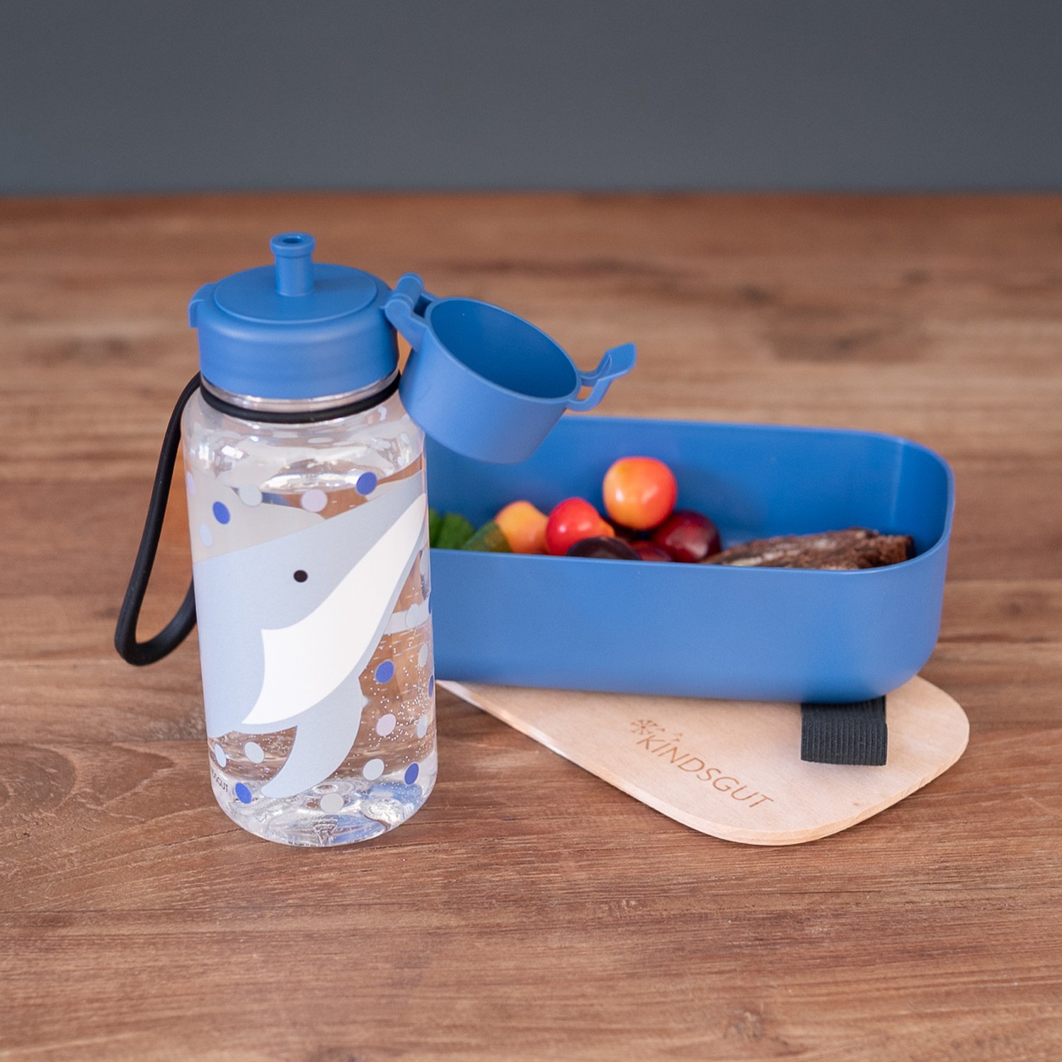 Gourde, Baleine KINDSGUT Bleu