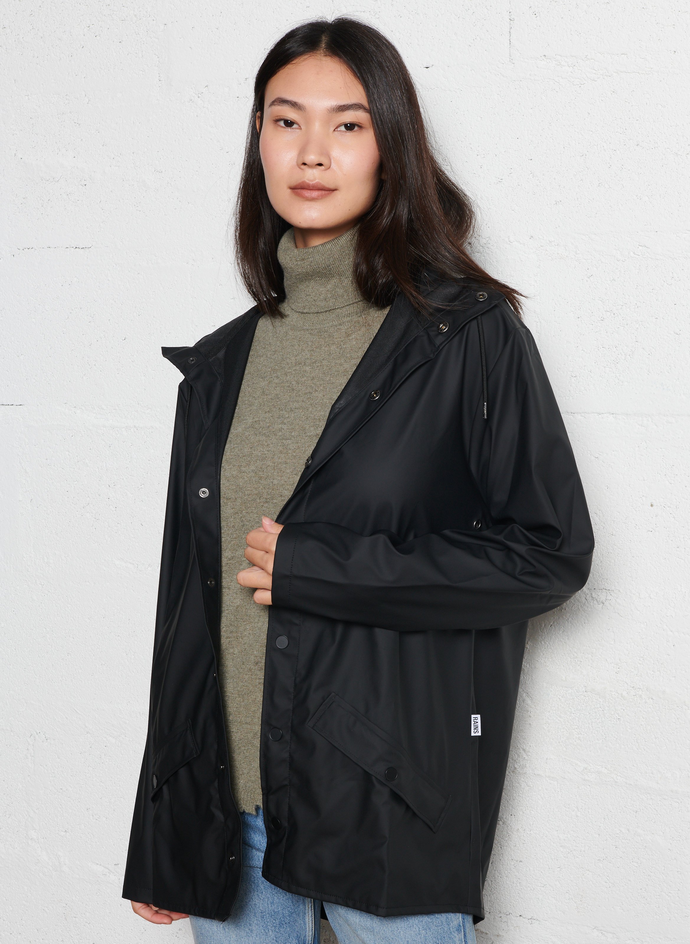 Hooded waterproof windbreaker RAINS