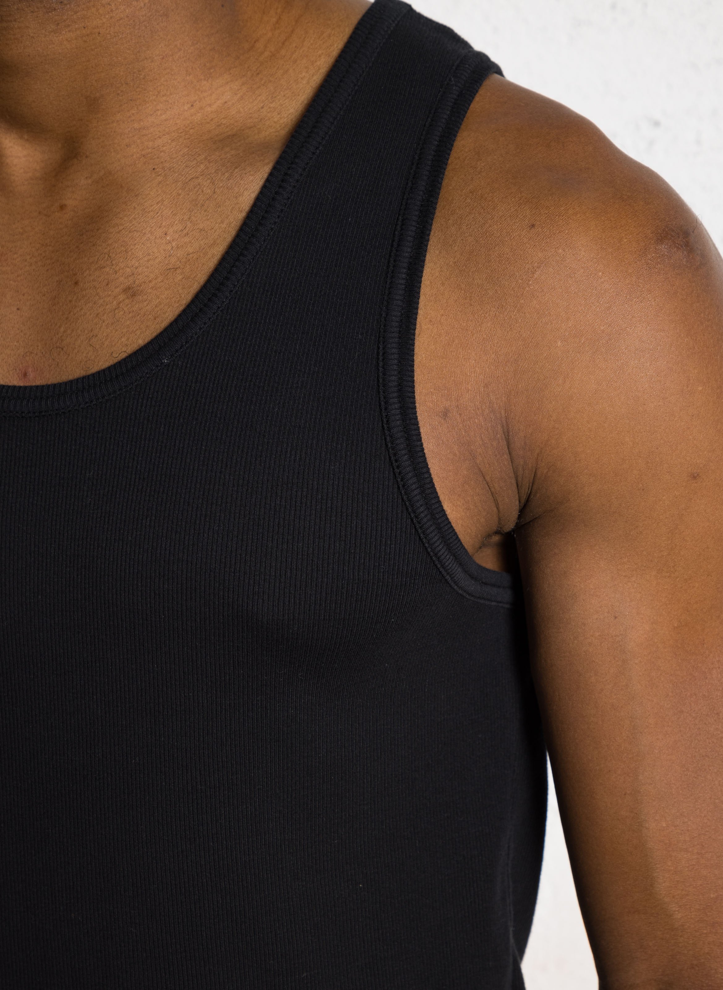 Rundhals-Tanktop aus Bio-Baumwolle COLORFUL STANDARD Schwarz