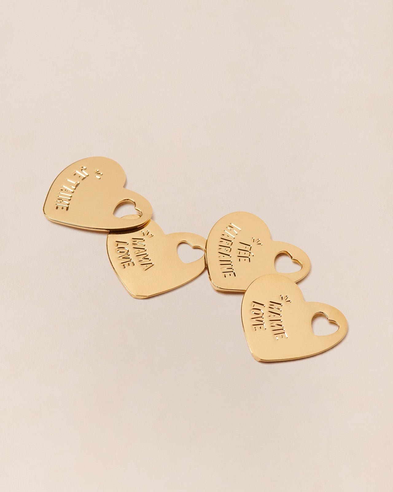 The "Mona Je T'aime" medal - gold-plated with 24-carat fine gold EMOI EMOI Golden