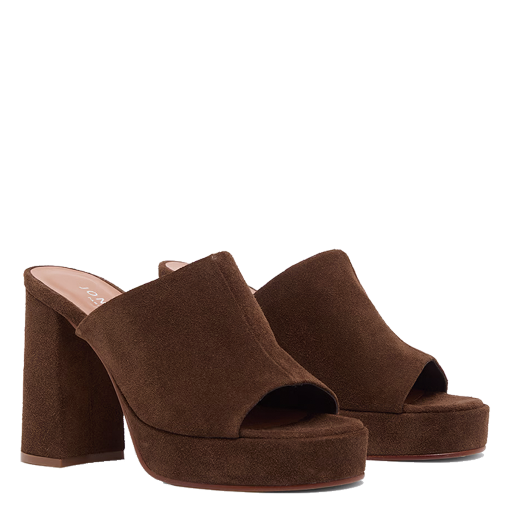 Wildledersandalen mit Plateau-Absatz JONAK Braun