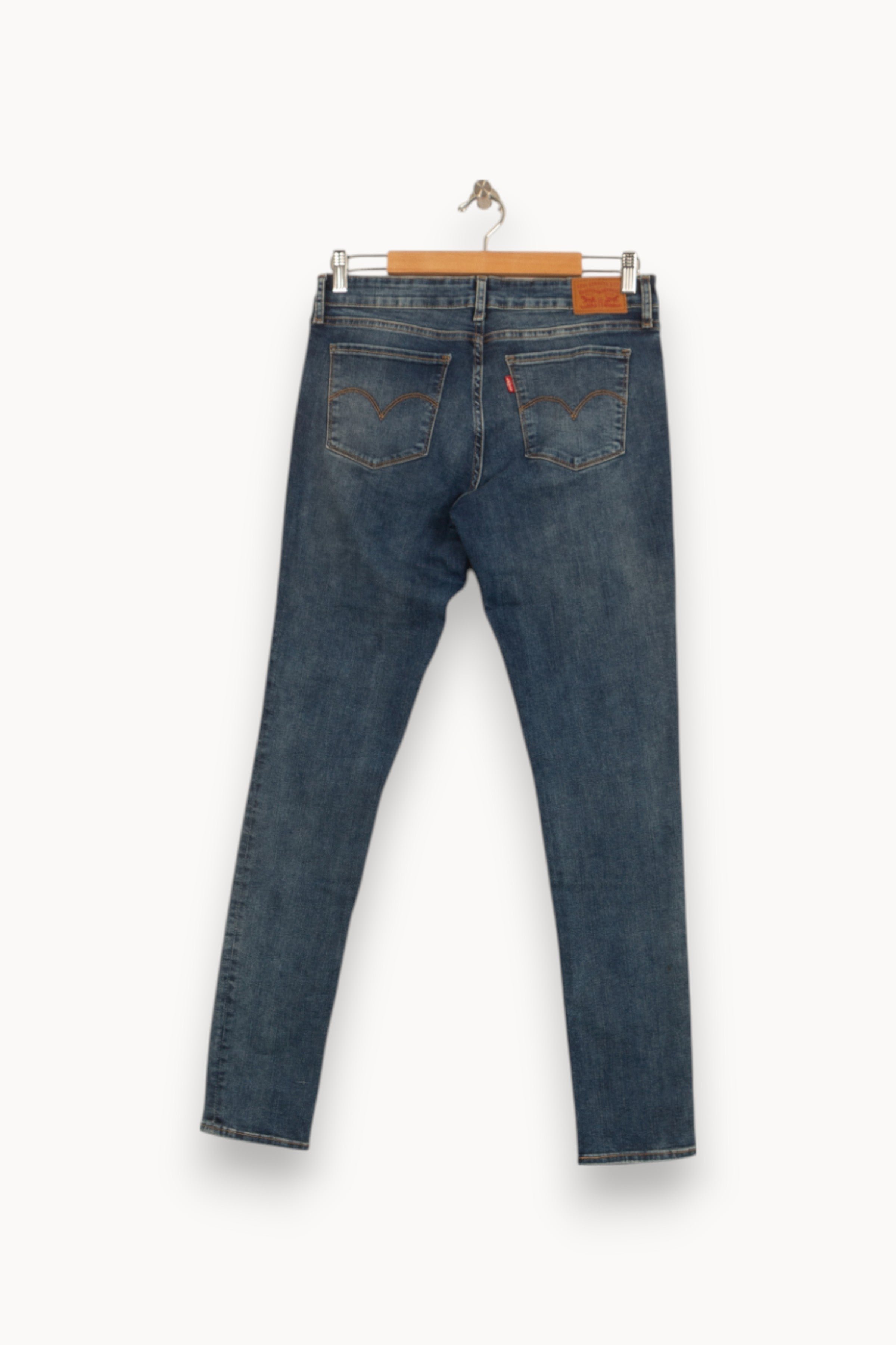 Cropped slim jeans with studs LEVI'S - Seconde main Blue