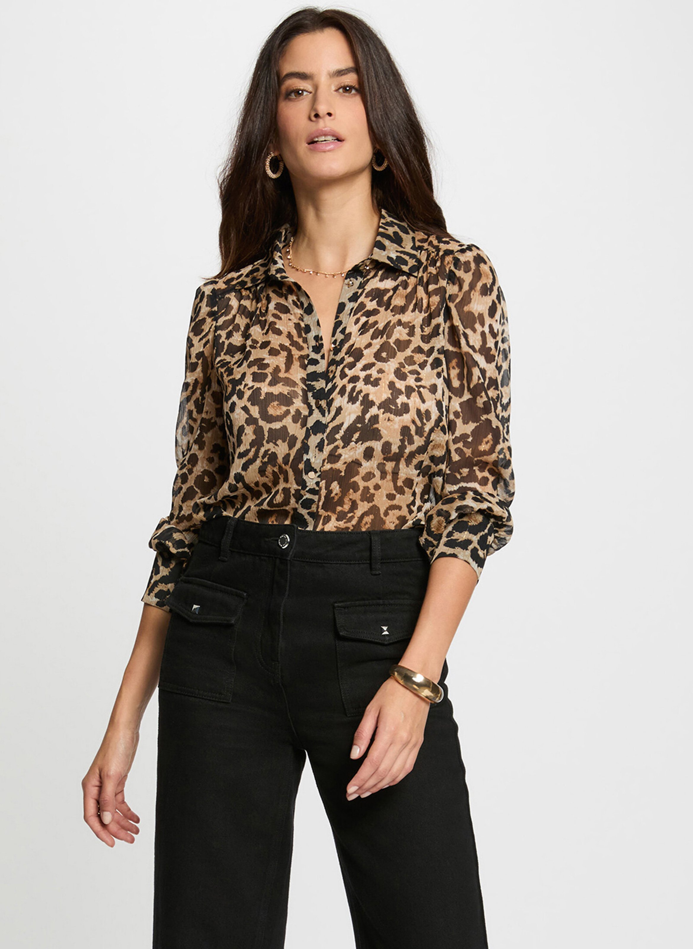 Printed straight shirt MORGAN Multicolored