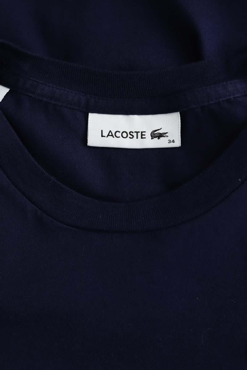 Cotton T-shirt LACOSTE - SECONDE MAIN Blue