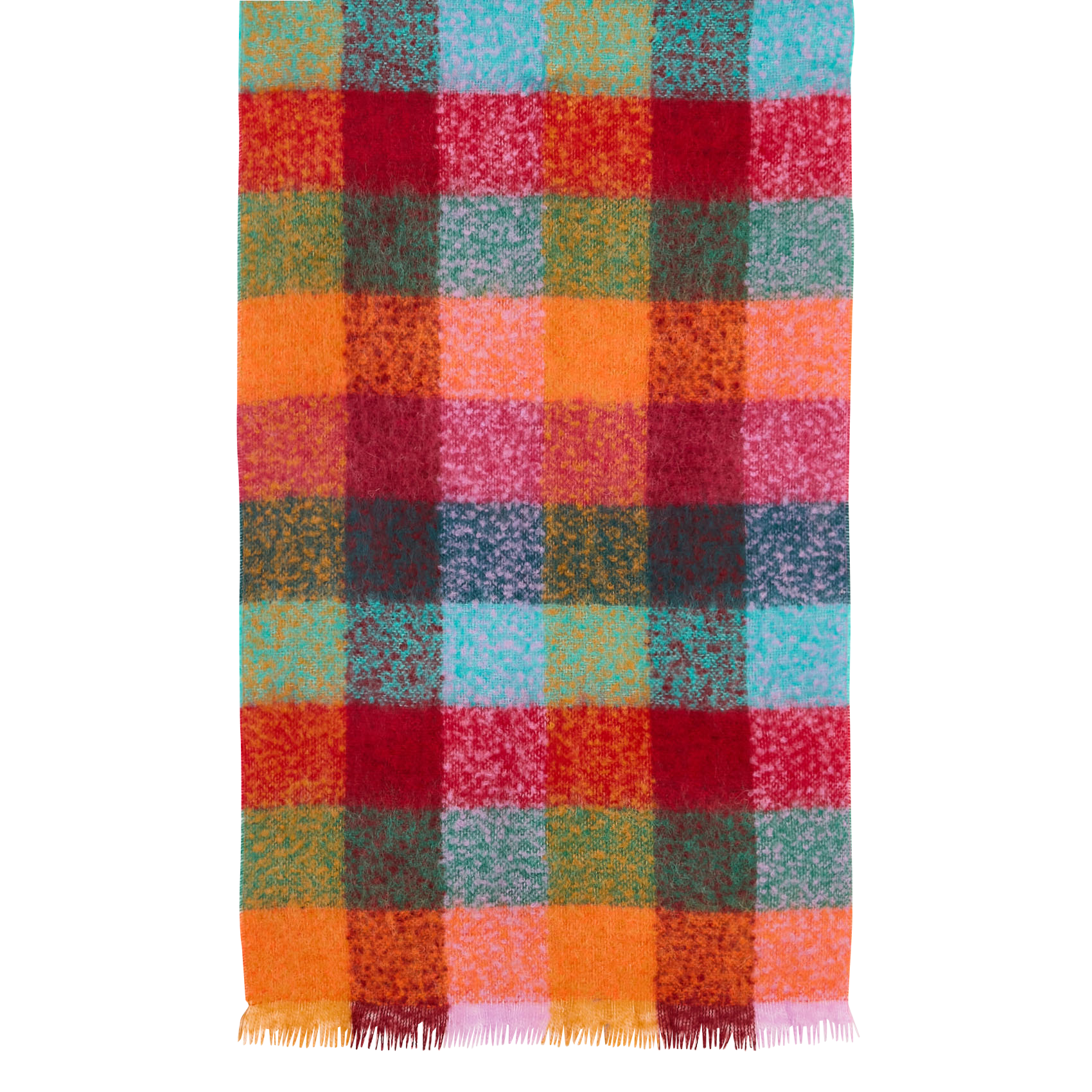 Check pattern scarf AU PRINTEMPS PARIS Multicolored