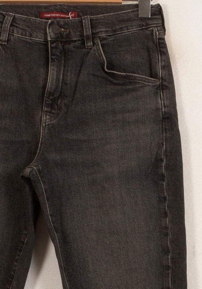 Cropped slim jeans with studs COMPTOIR DES COTONNIERS - Seconde main Grey