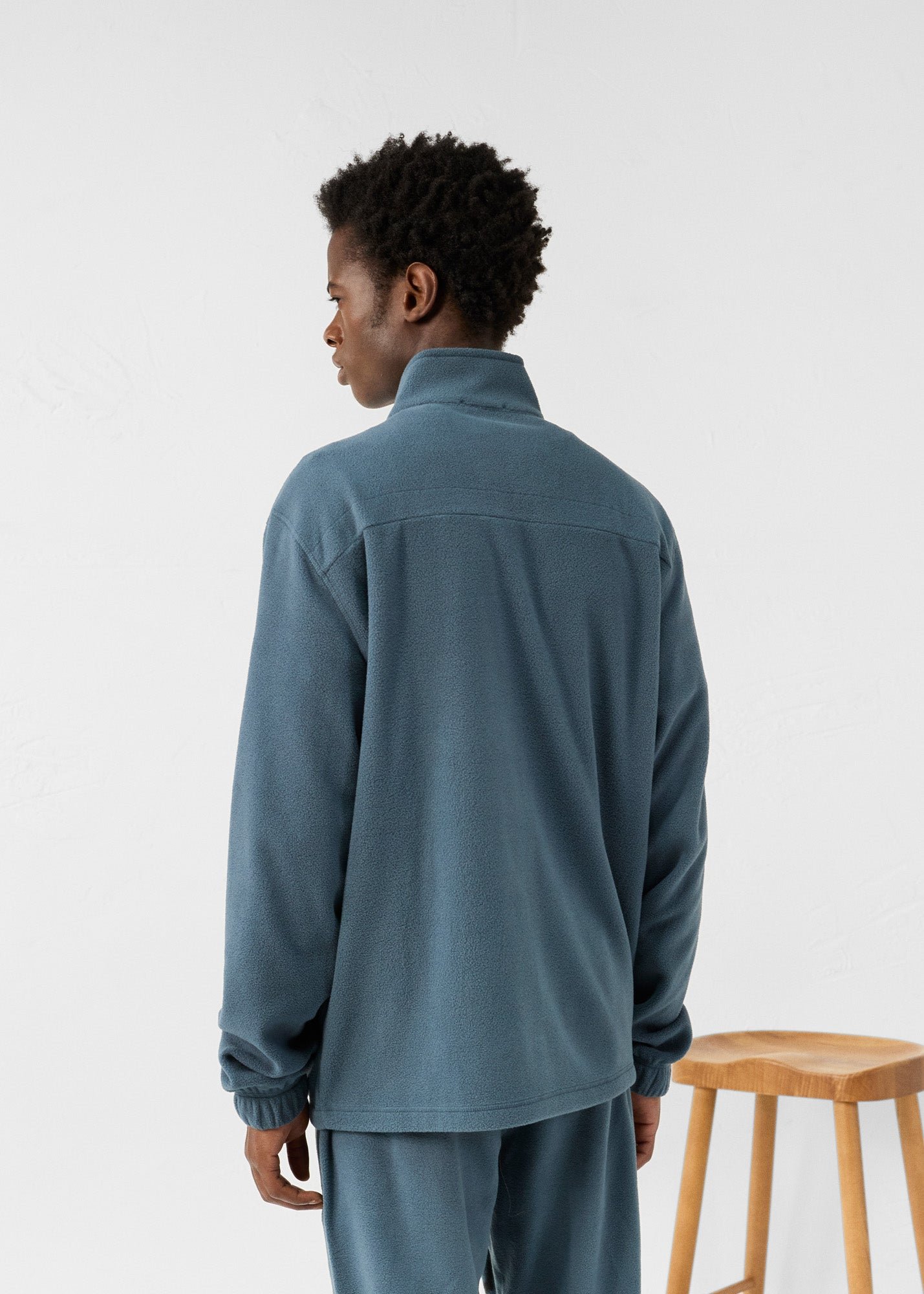 Blue Stone Fleece Zip-Up Jacket JOTT Blue