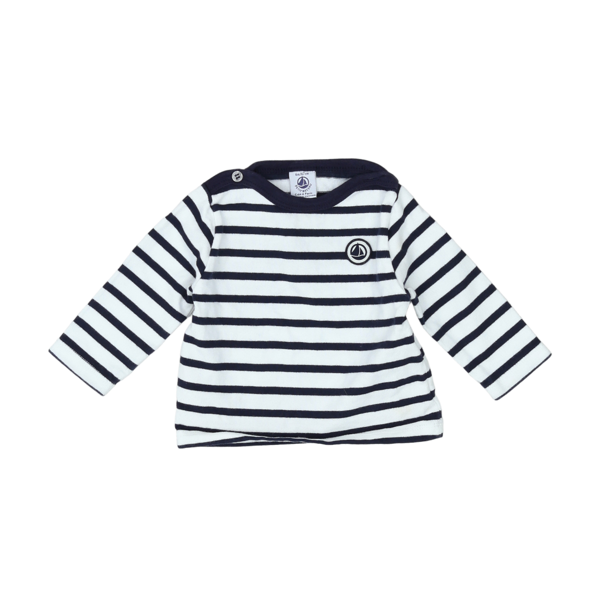 White baby sweater - 6 months PETIT BATEAU - Seconde Main White