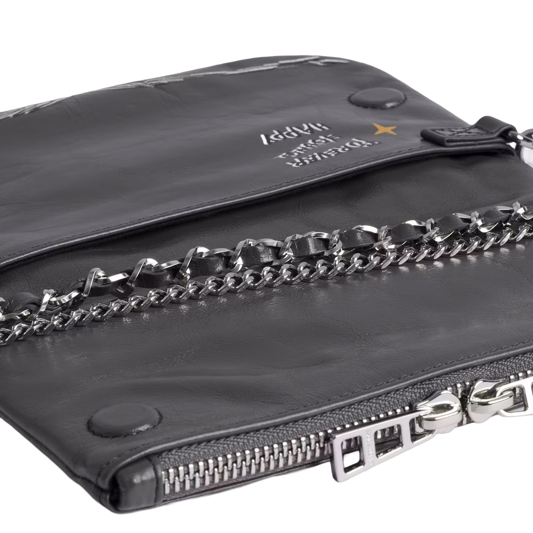 Dori leather shoulder bag ZADIG&VOLTAIRE Grey